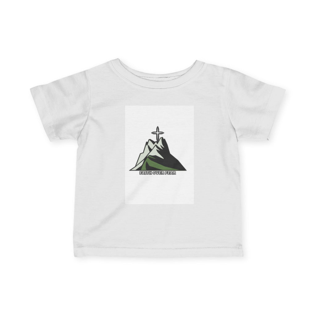 Infant Tee — Mountain Cross Logo Baby T‑Shirt (Faith & Adventure)
