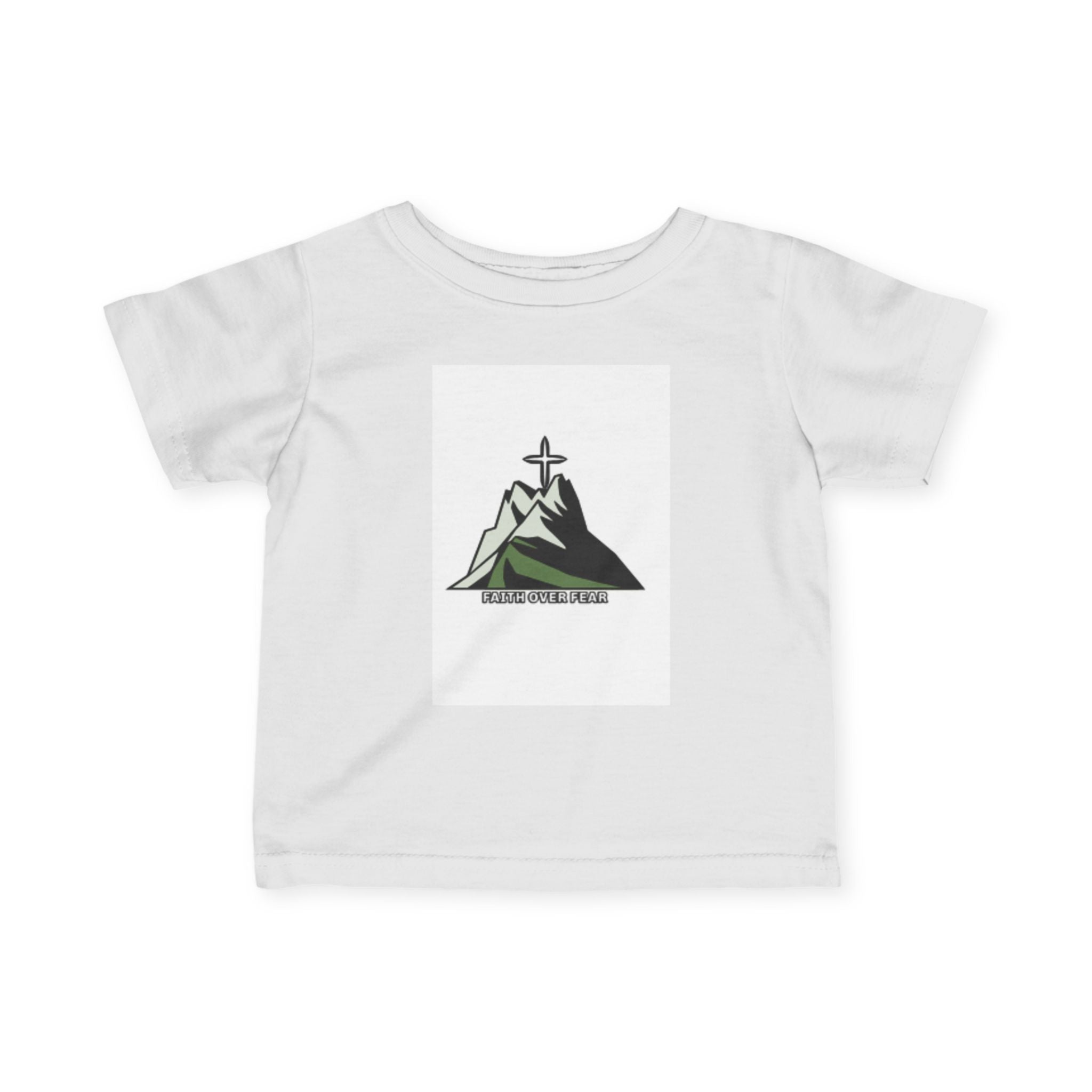 Infant Tee — Mountain Cross Logo Baby T‑Shirt (Faith & Adventure)
