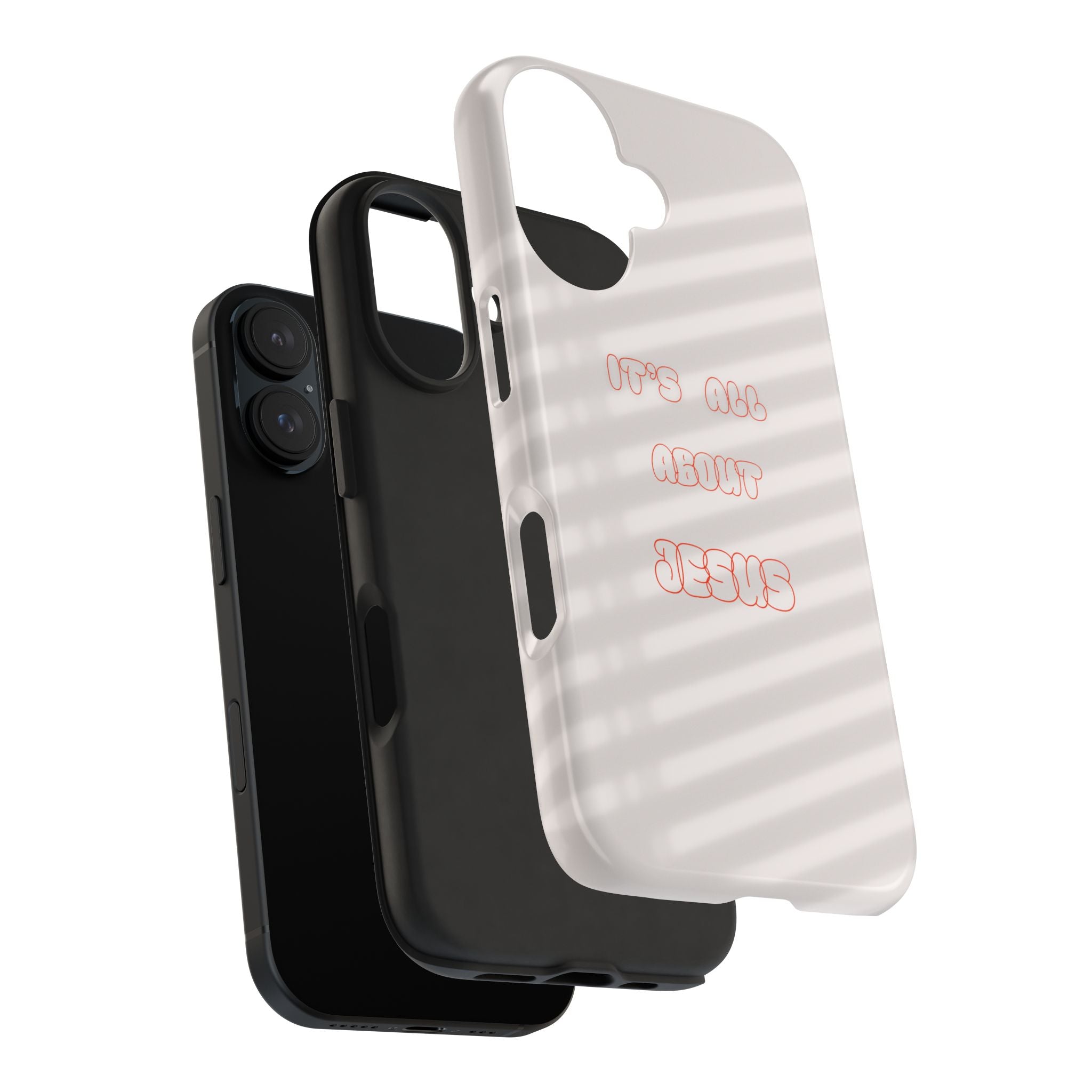 Tough Phone Case — "It's All About Jesus" Minimalist Christian Phone Cover