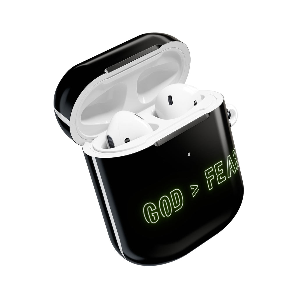 God > Fear AirPod Case – Neon Faith Protective Cover