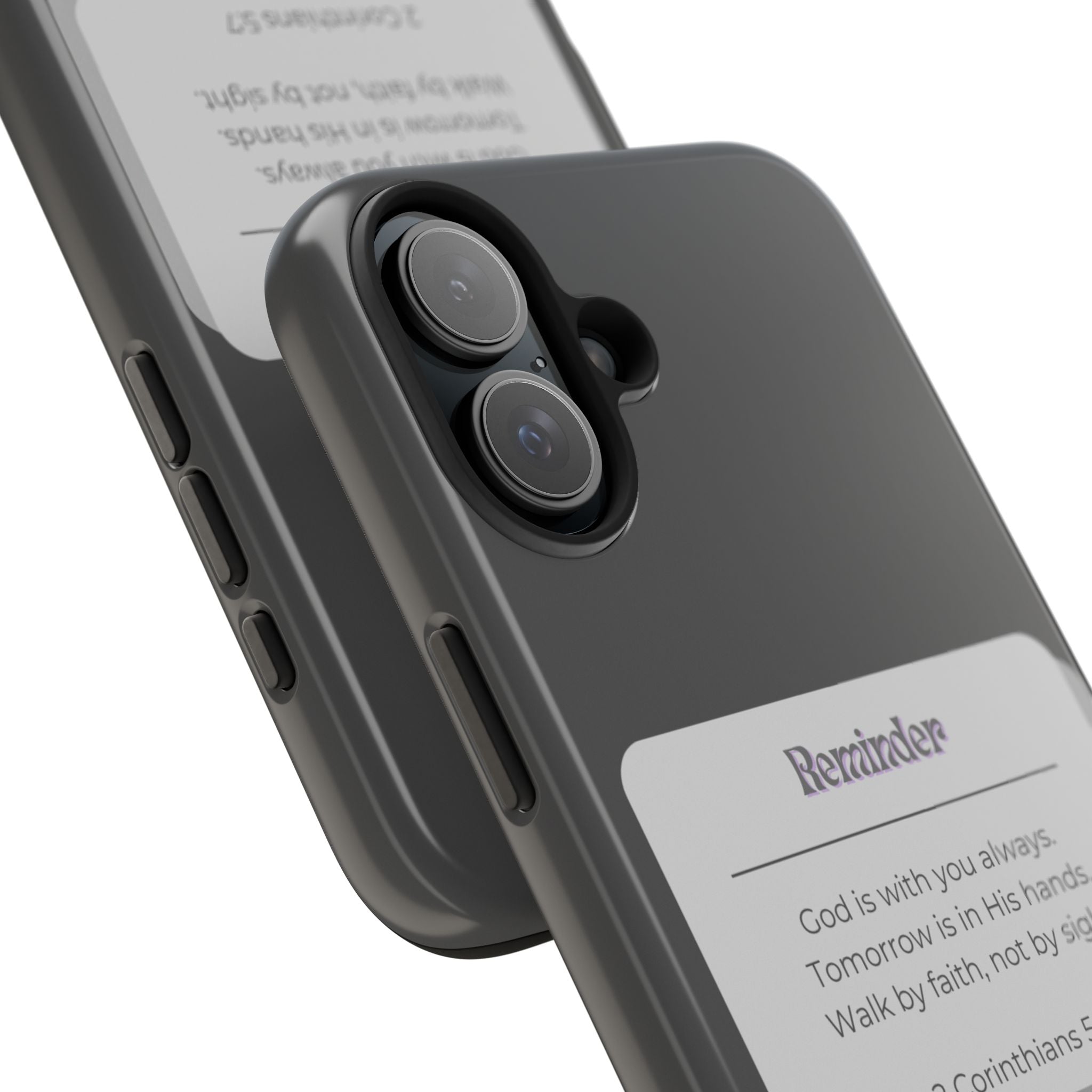 Christian Reminder Tough Phone Case — 2 Corinthians 5:7 Inspirational Bible Verse