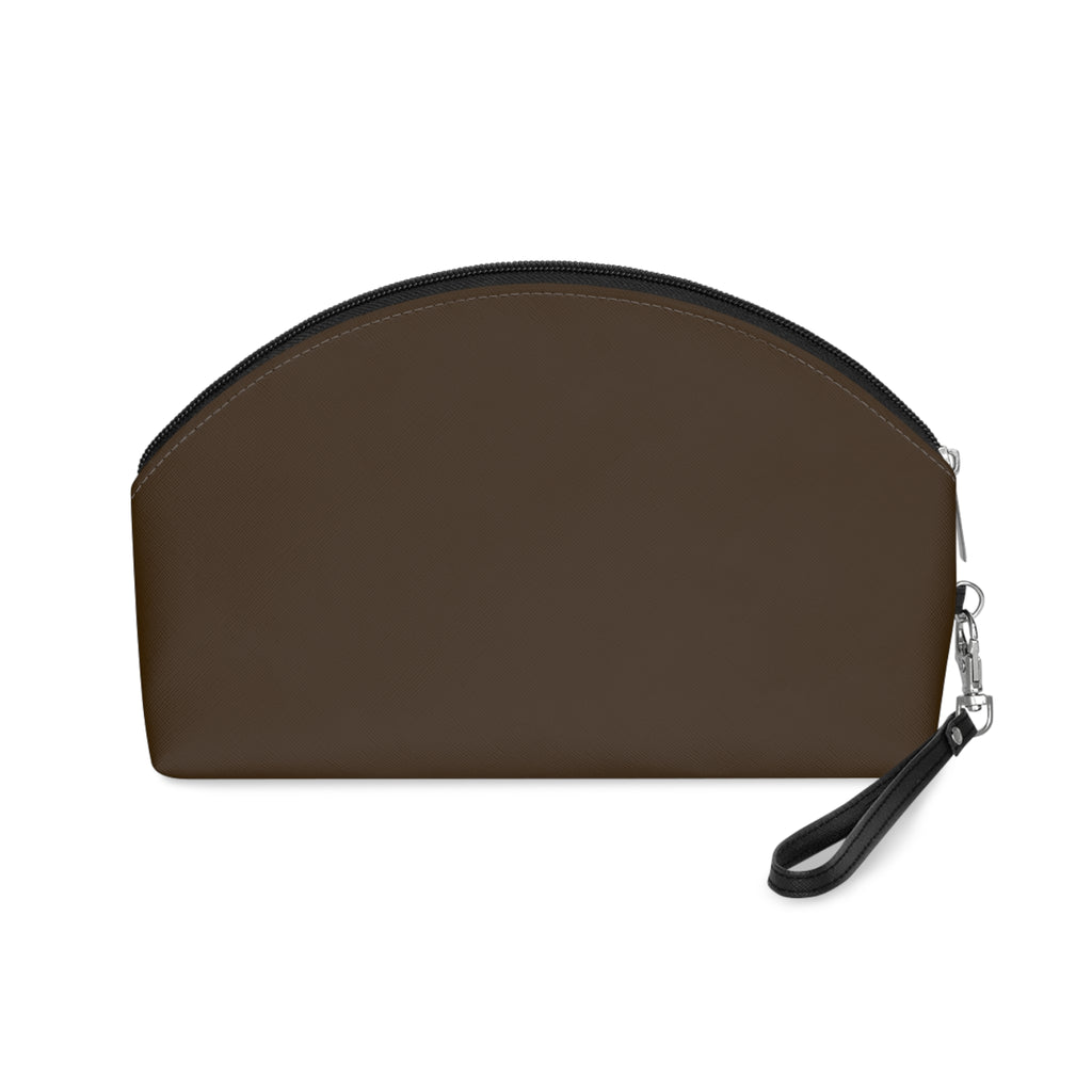 Makeup Bag — "Made in the Image of God" Brown & Pink Cosmetic Pouch