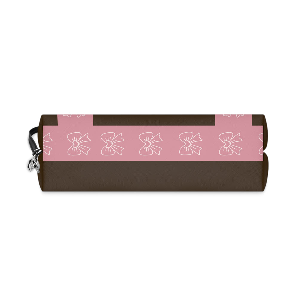Makeup Bag — "Made in the Image of God" Brown & Pink Cosmetic Pouch