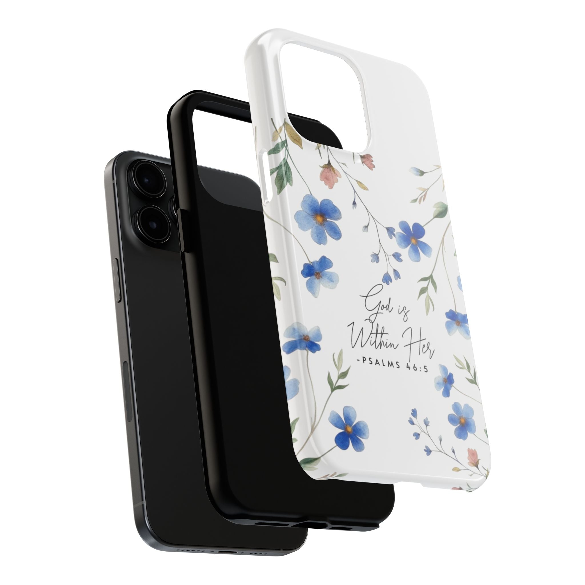 God Is Within Her floral phone case | Tough Phone Cases, Psalms 46:5 scripture