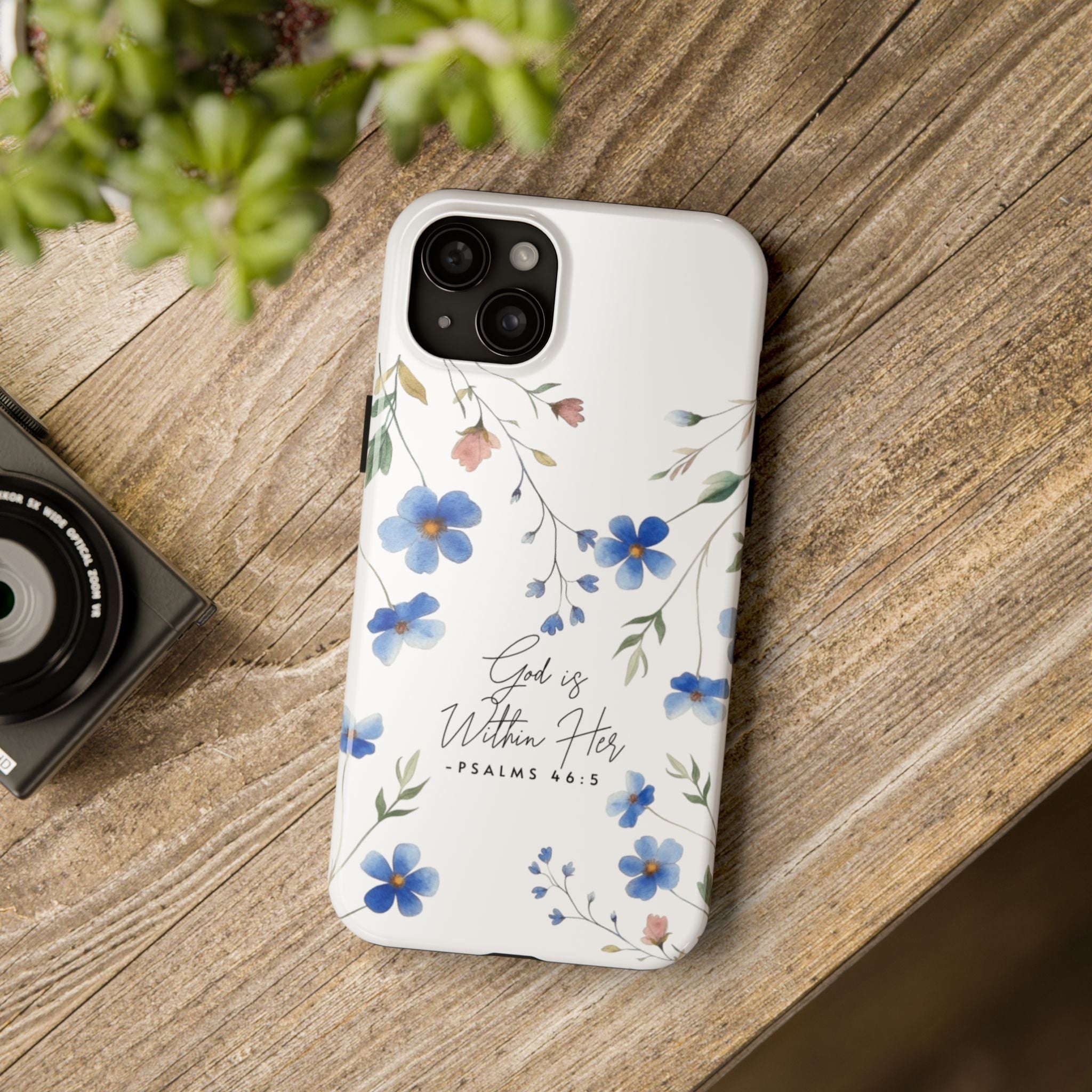 God Is Within Her floral phone case | Tough Phone Cases, Psalms 46:5 scripture