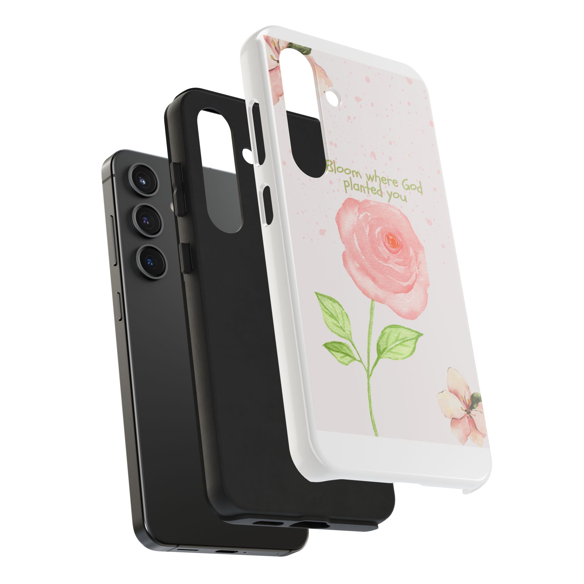 Bloom Where God Planted You Tough Phone Case — Floral Christian iPhone Cover