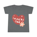 Loved by God Toddler T-Shirt — Cute Christian Heart & Flower Tee for Baby Girls and Boys