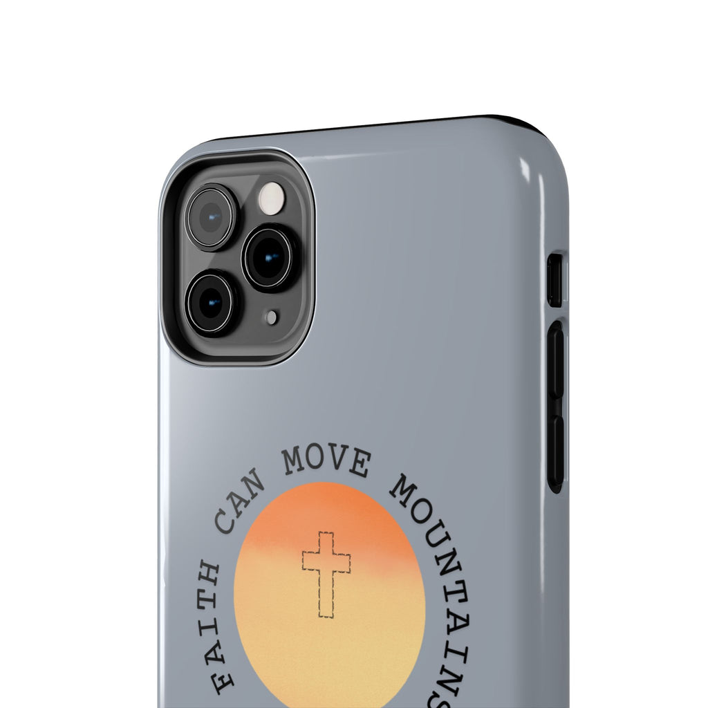 Faith Can Move Mountains Phone Case — Matthew 17:20 Christian Protective Cover