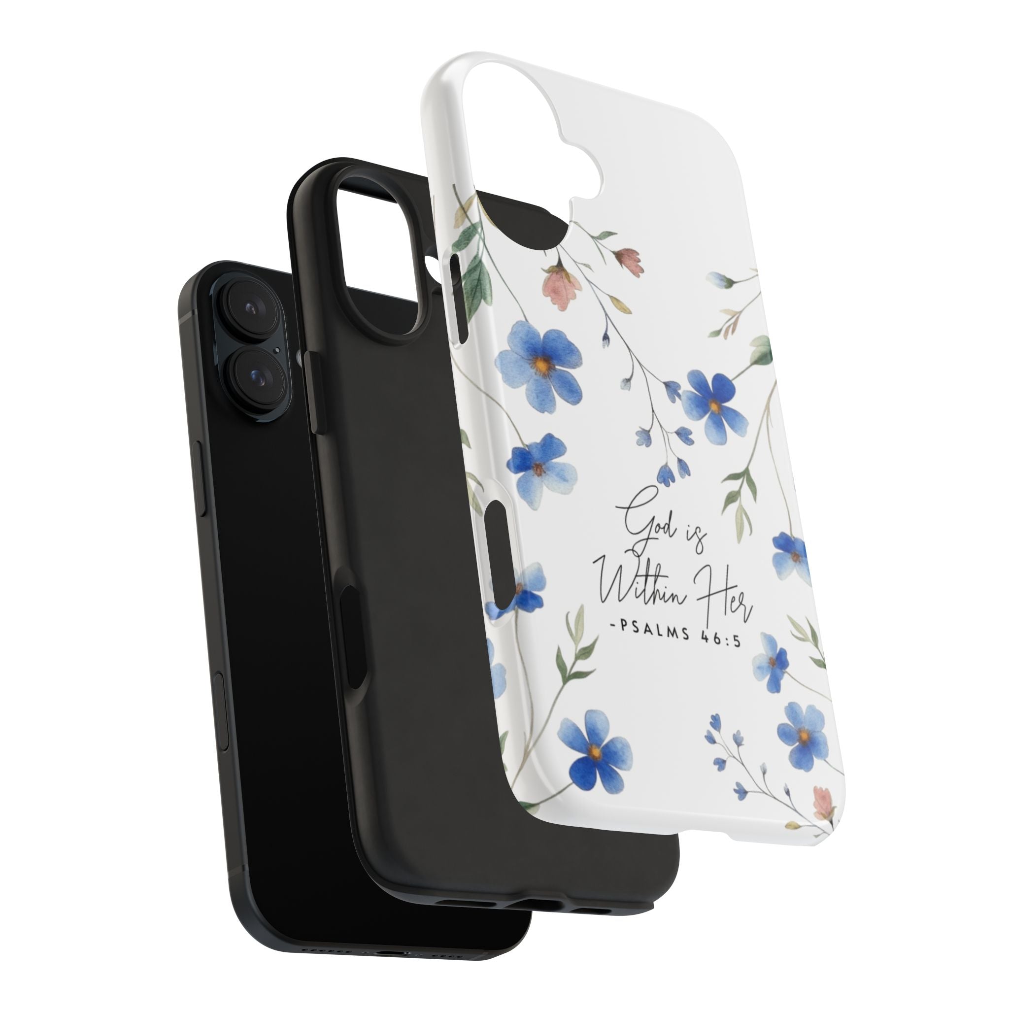 God Is Within Her floral phone case | Tough Phone Cases, Psalms 46:5 scripture