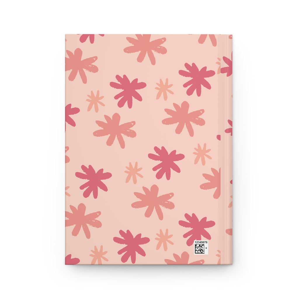 Blessed Beyond Measure Hardcover Journal — Floral Pink Gratitude Notebook