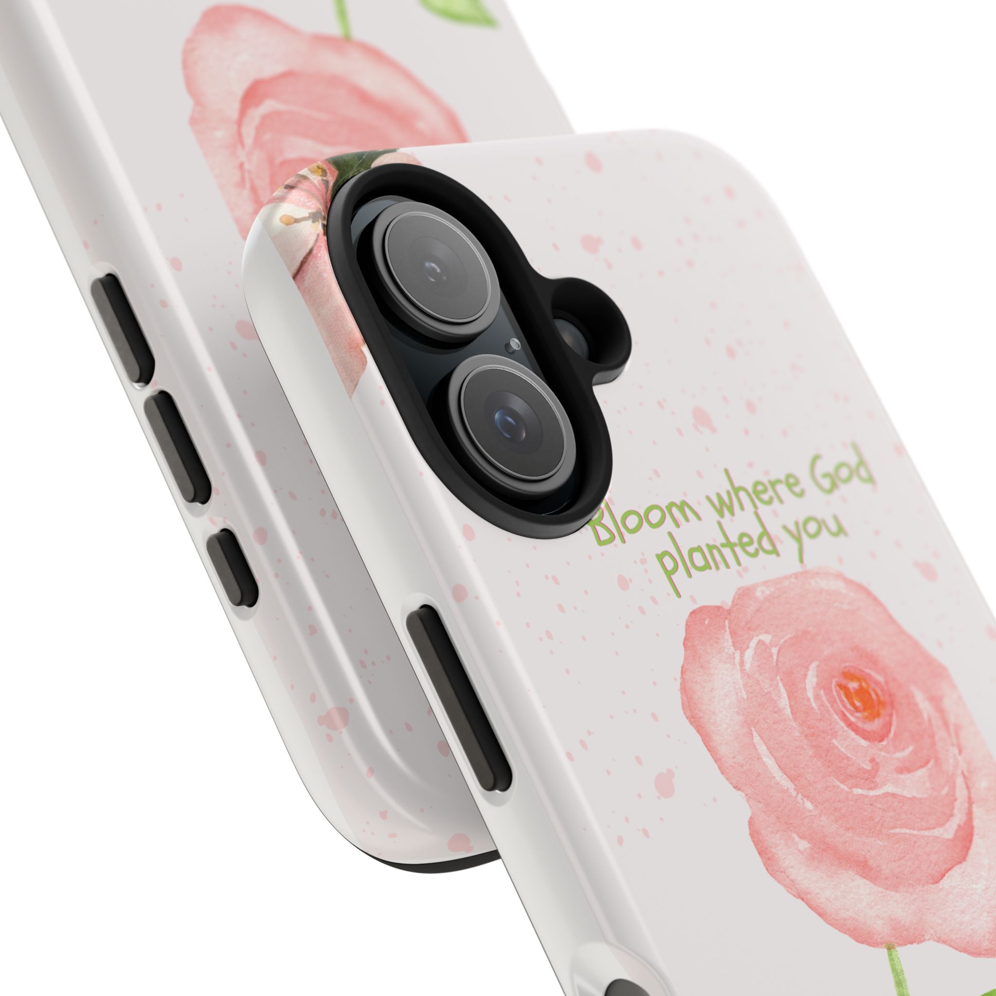 Bloom Where God Planted You Tough Phone Case — Floral Christian iPhone Cover