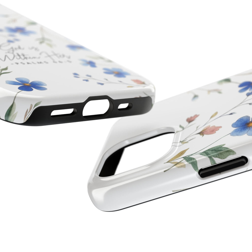 God Is Within Her floral phone case | Tough Phone Cases, Psalms 46:5 scripture