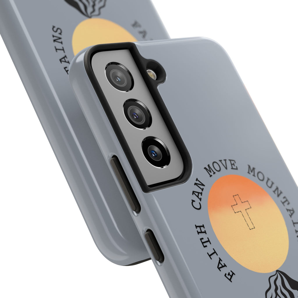 Faith Can Move Mountains Phone Case — Matthew 17:20 Christian Protective Cover