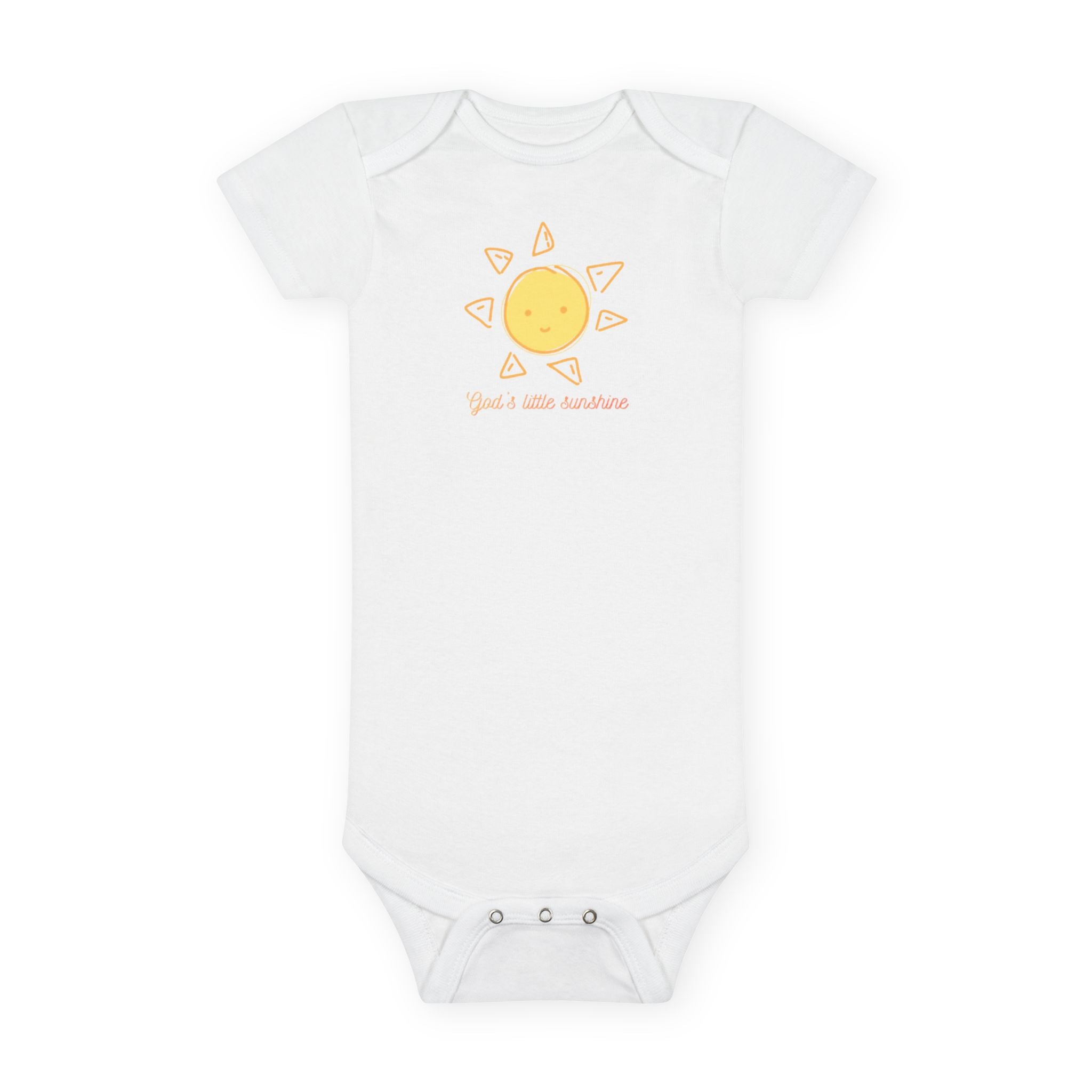 Baby Bodysuit – Cute Sun "You're a Little Sunshine" Organic Onesie