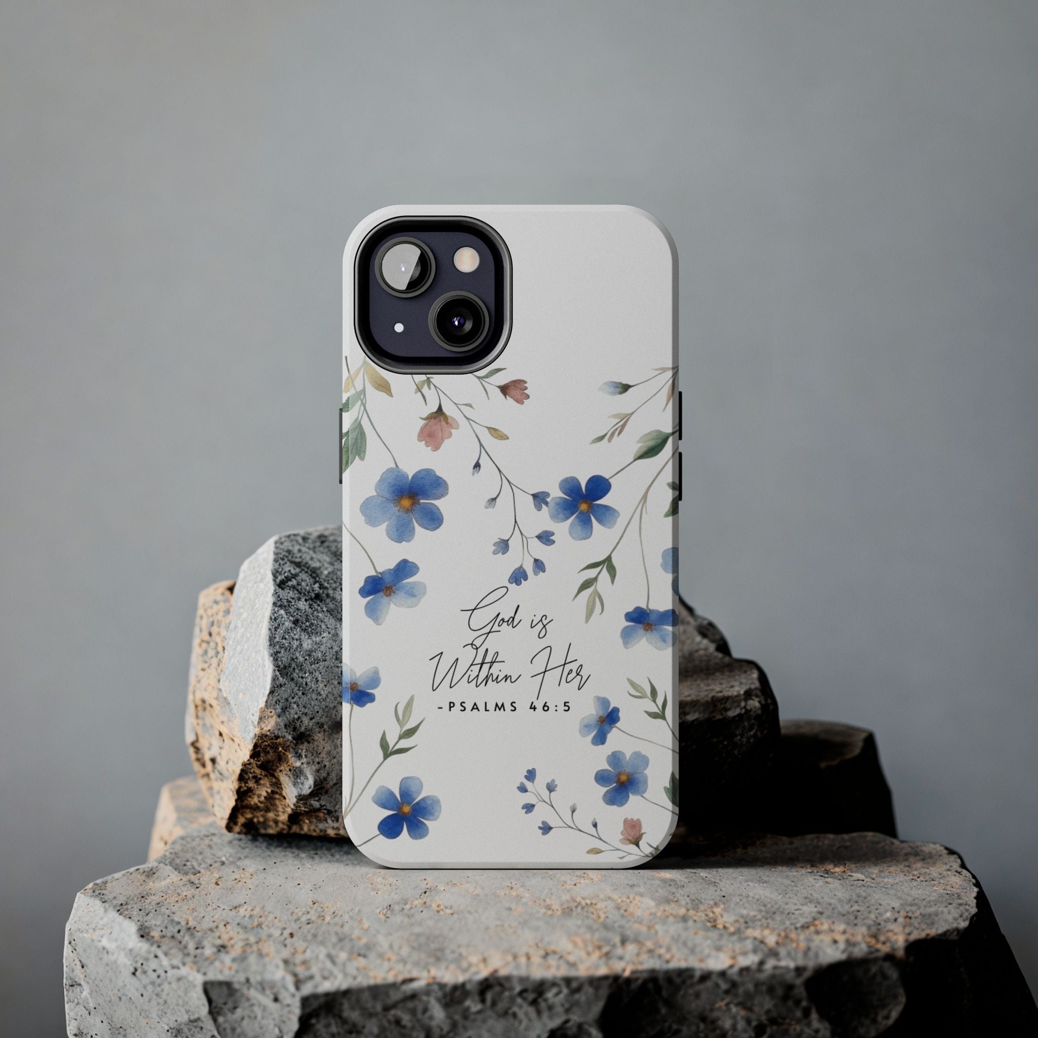 God Is Within Her floral phone case | Tough Phone Cases, Psalms 46:5 scripture