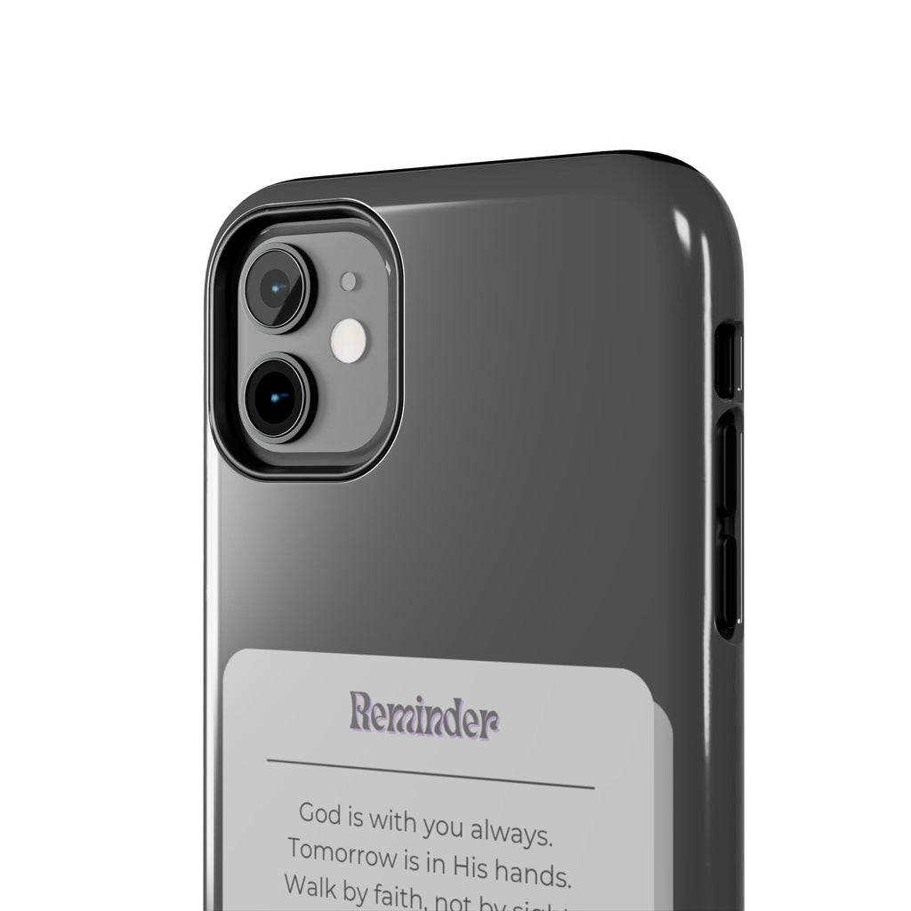 Christian Reminder Tough Phone Case — 2 Corinthians 5:7 Inspirational Bible Verse