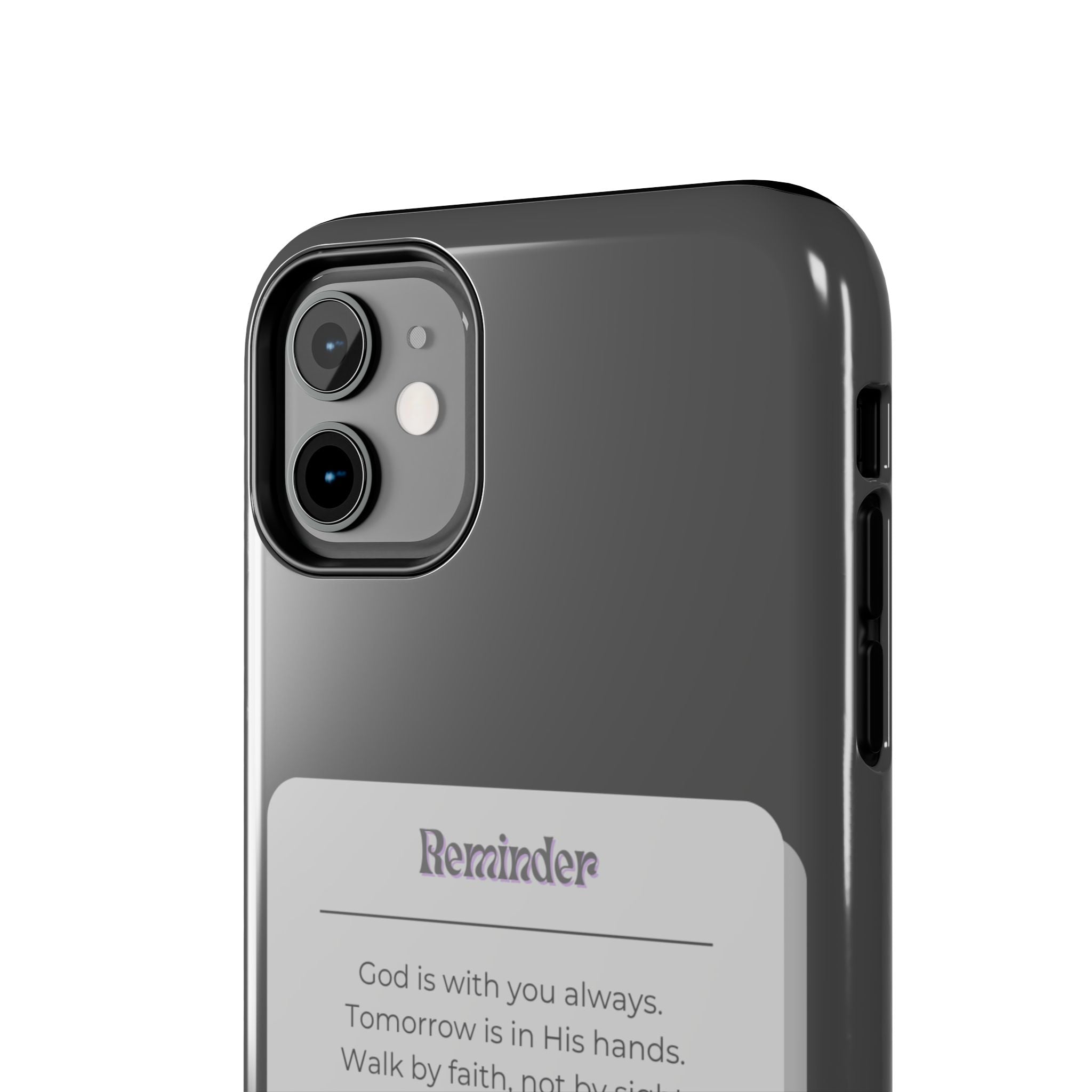 Christian Reminder Tough Phone Case — 2 Corinthians 5:7 Inspirational Bible Verse