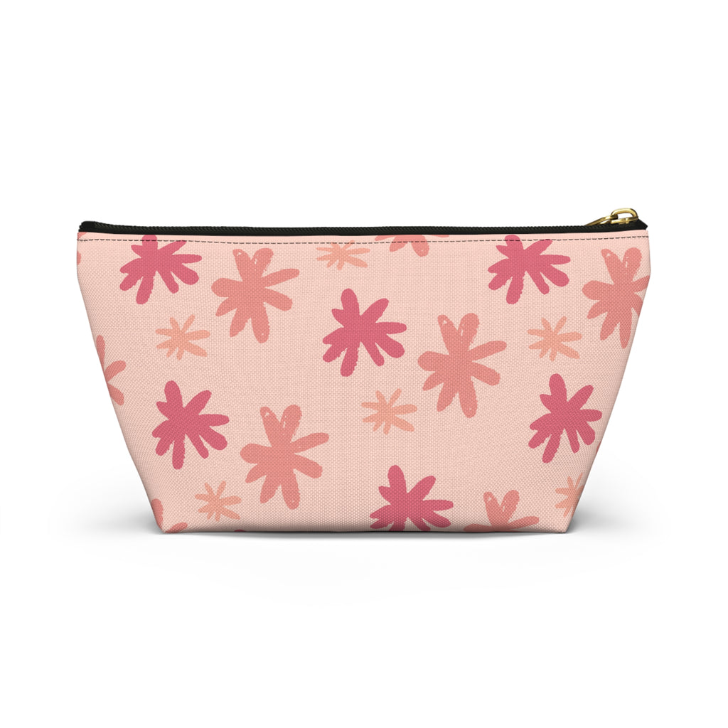 Blessed Heart Floral Accessory Pouch