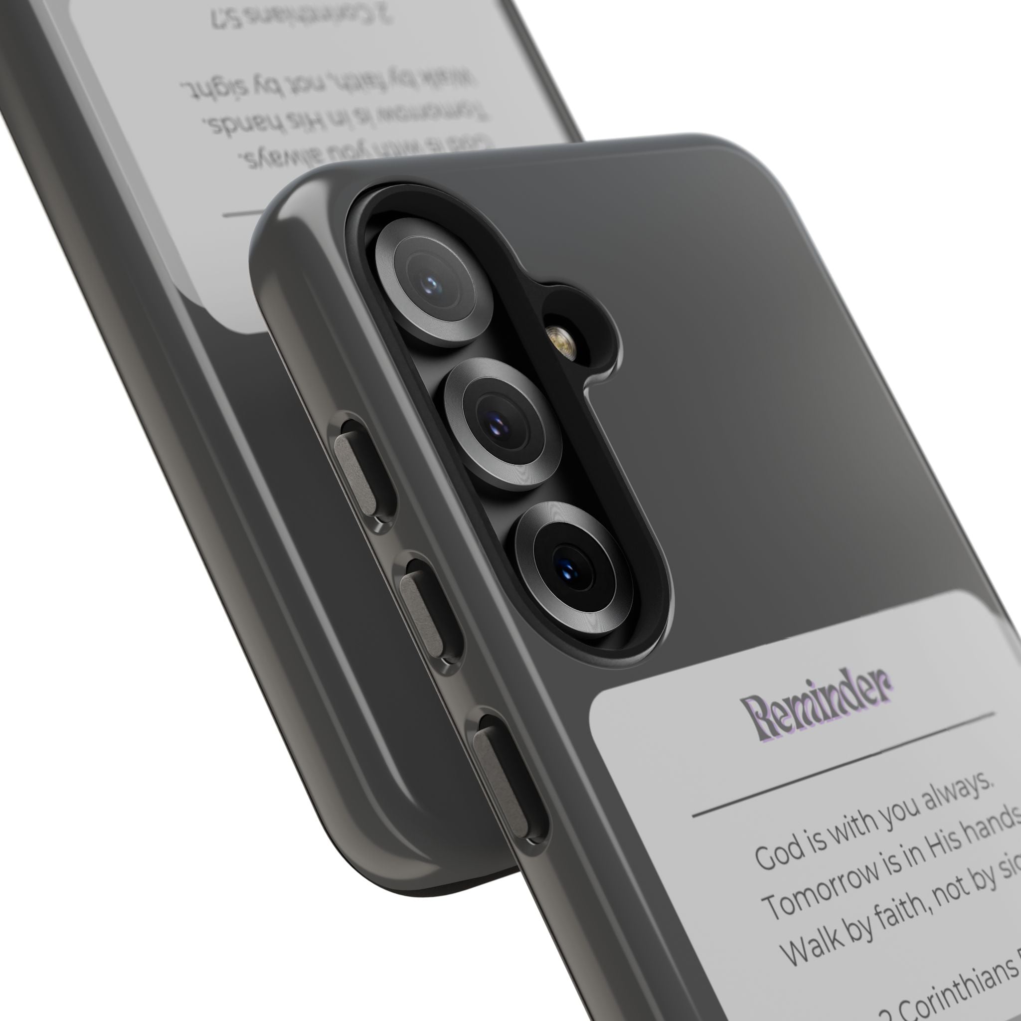 Christian Reminder Tough Phone Case — 2 Corinthians 5:7 Inspirational Bible Verse