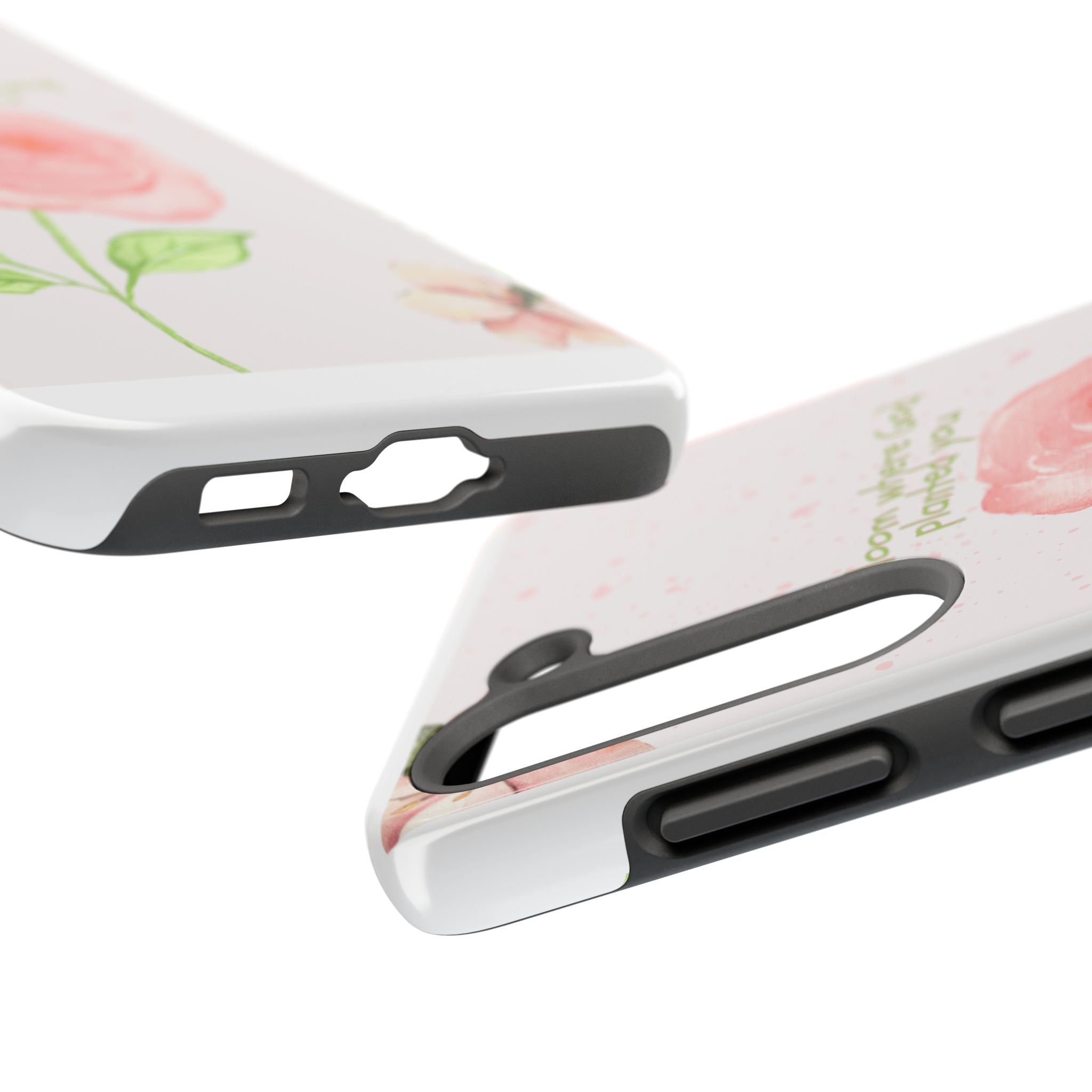Bloom Where God Planted You Tough Phone Case — Floral Christian iPhone Cover