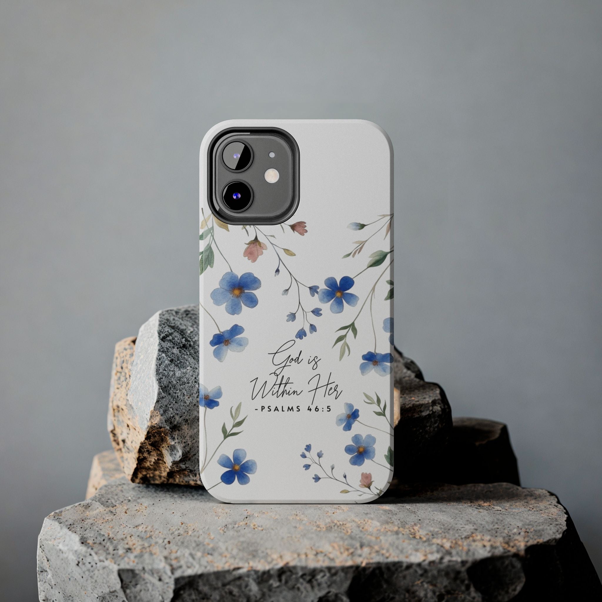 God Is Within Her floral phone case | Tough Phone Cases, Psalms 46:5 scripture