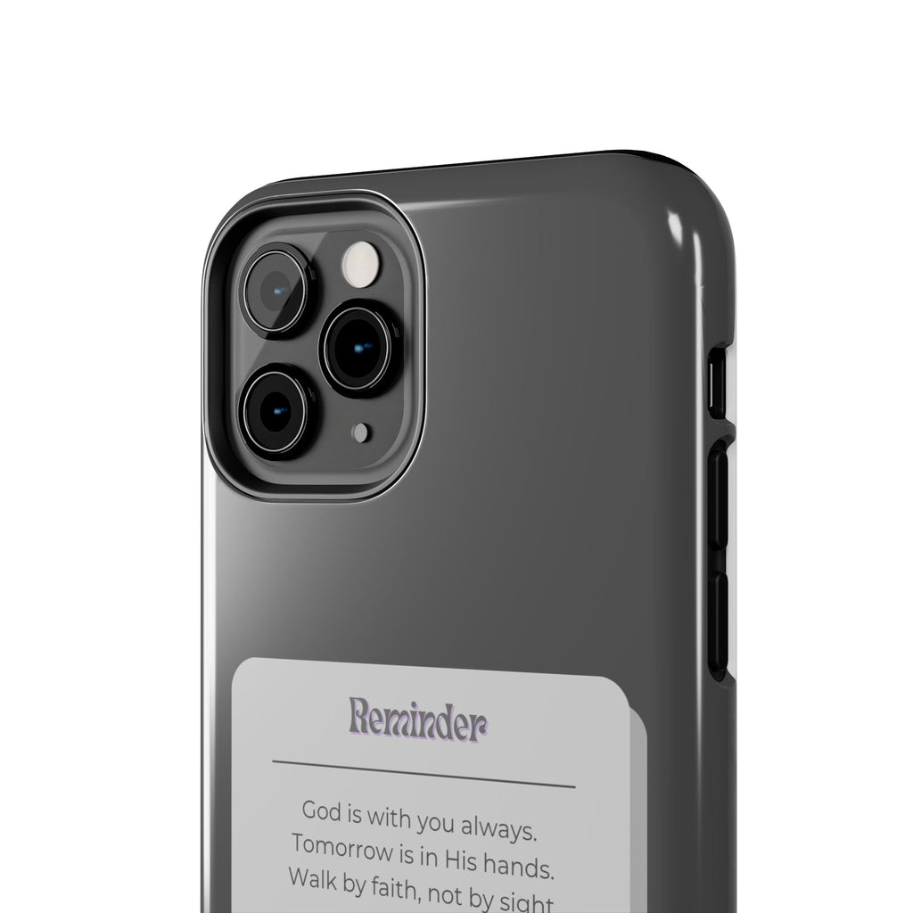 Christian Reminder Tough Phone Case — 2 Corinthians 5:7 Inspirational Bible Verse