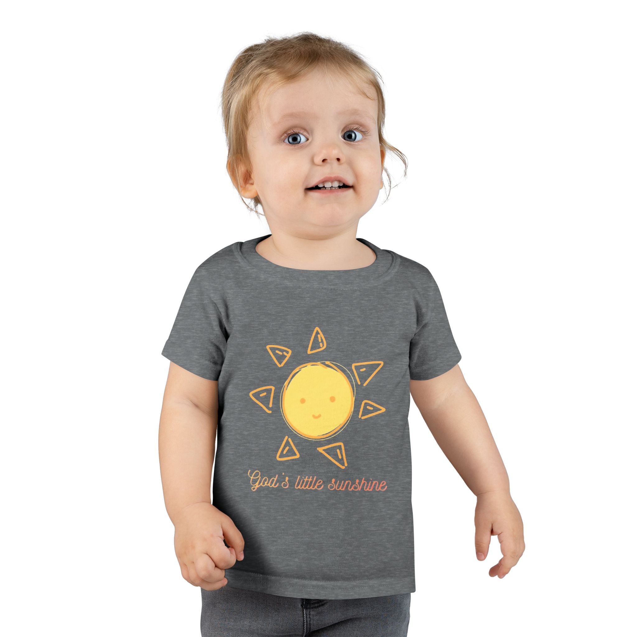 Toddler T-Shirt — “God’s Little Sunshine” Cute Sun Graphic Kids Tee