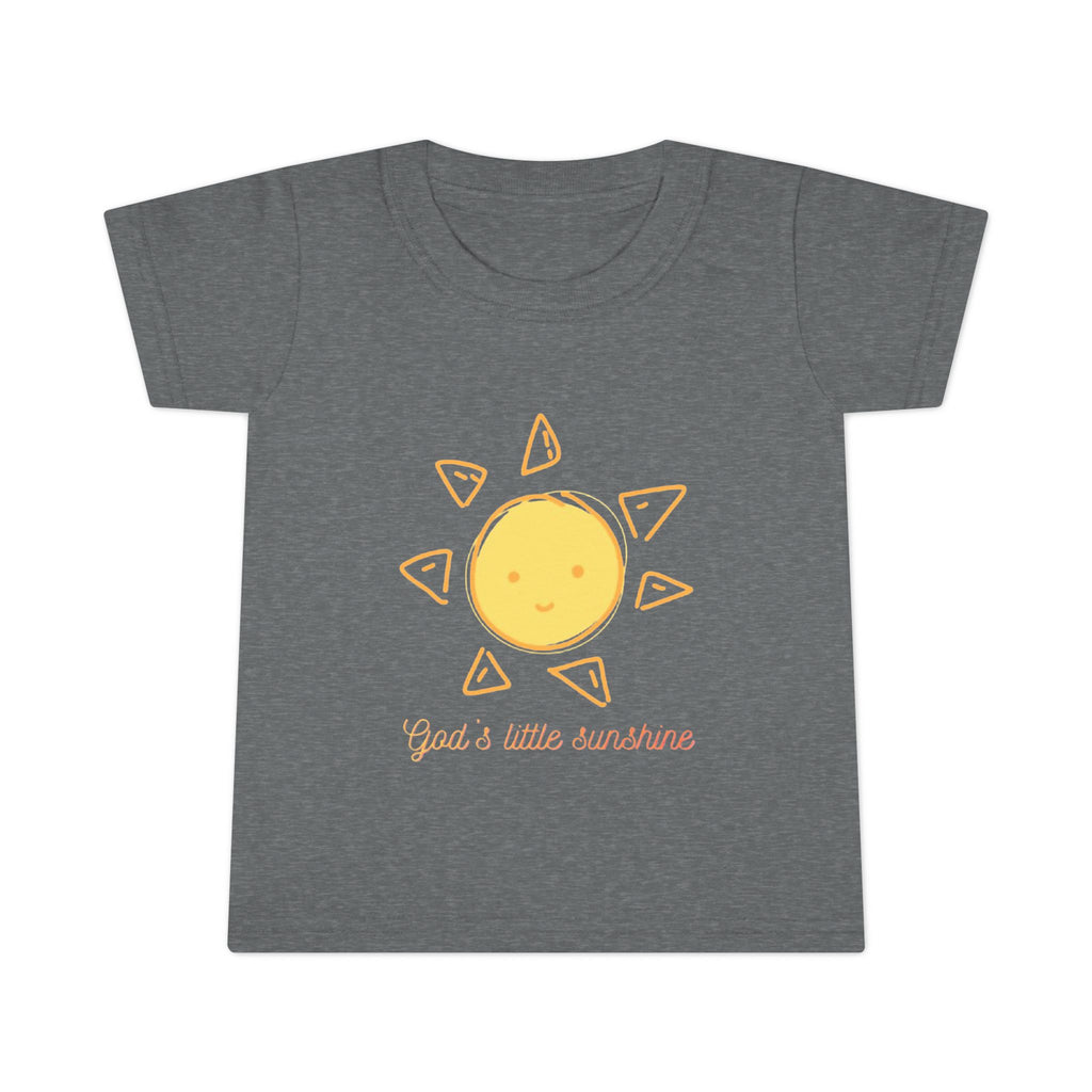 Toddler T-Shirt — “God’s Little Sunshine” Cute Sun Graphic Kids Tee
