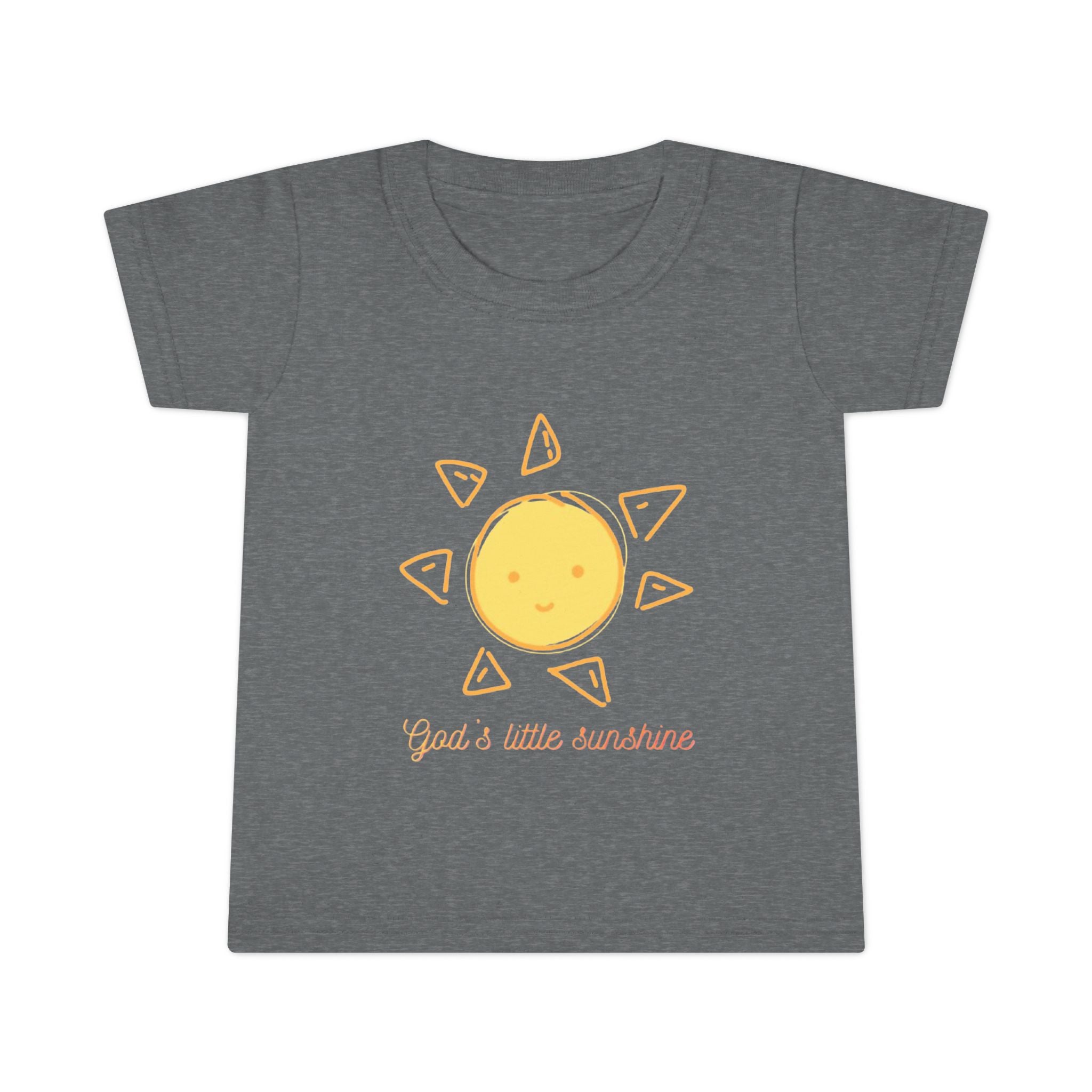Toddler T-Shirt — “God’s Little Sunshine” Cute Sun Graphic Kids Tee