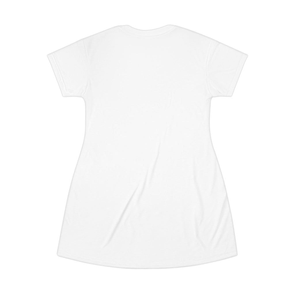 Beautifully Made Floral Line Art T-Shirt Dress