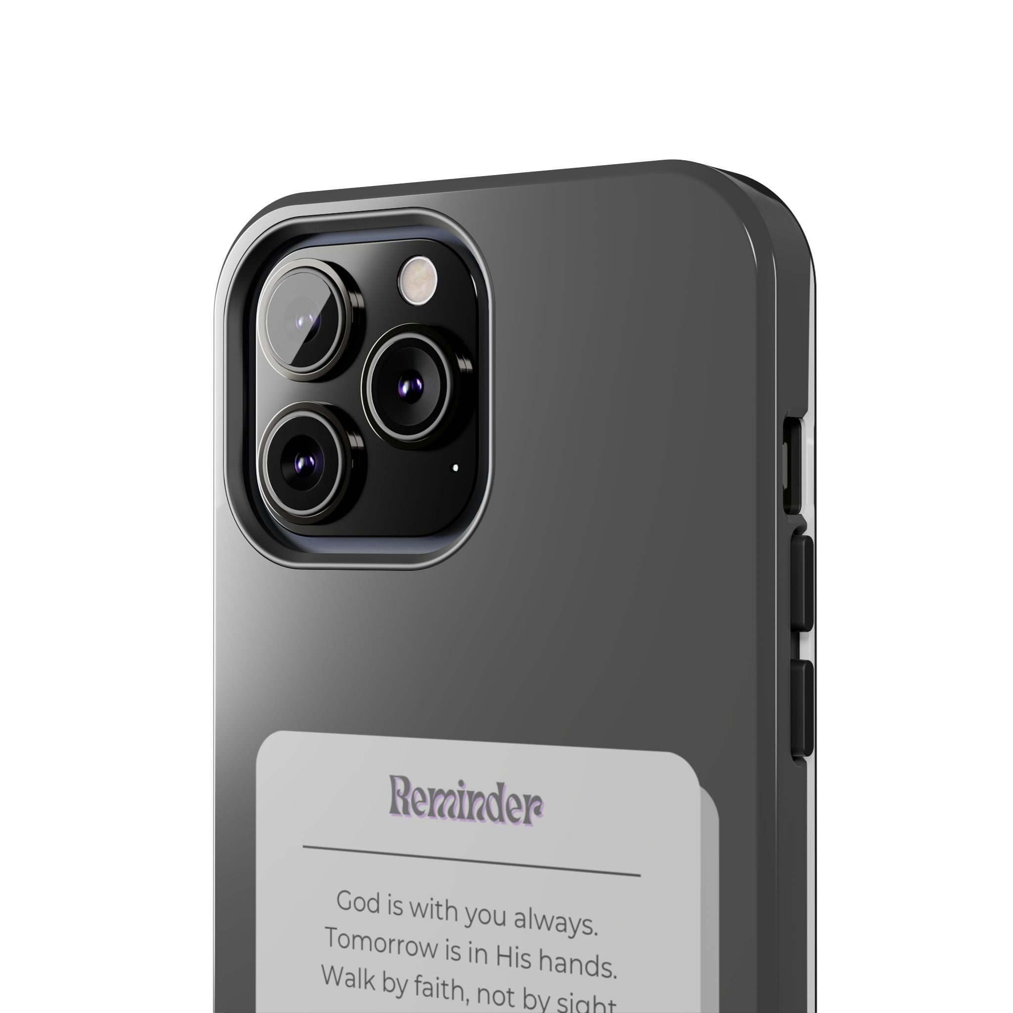 Christian Reminder Tough Phone Case — 2 Corinthians 5:7 Inspirational Bible Verse