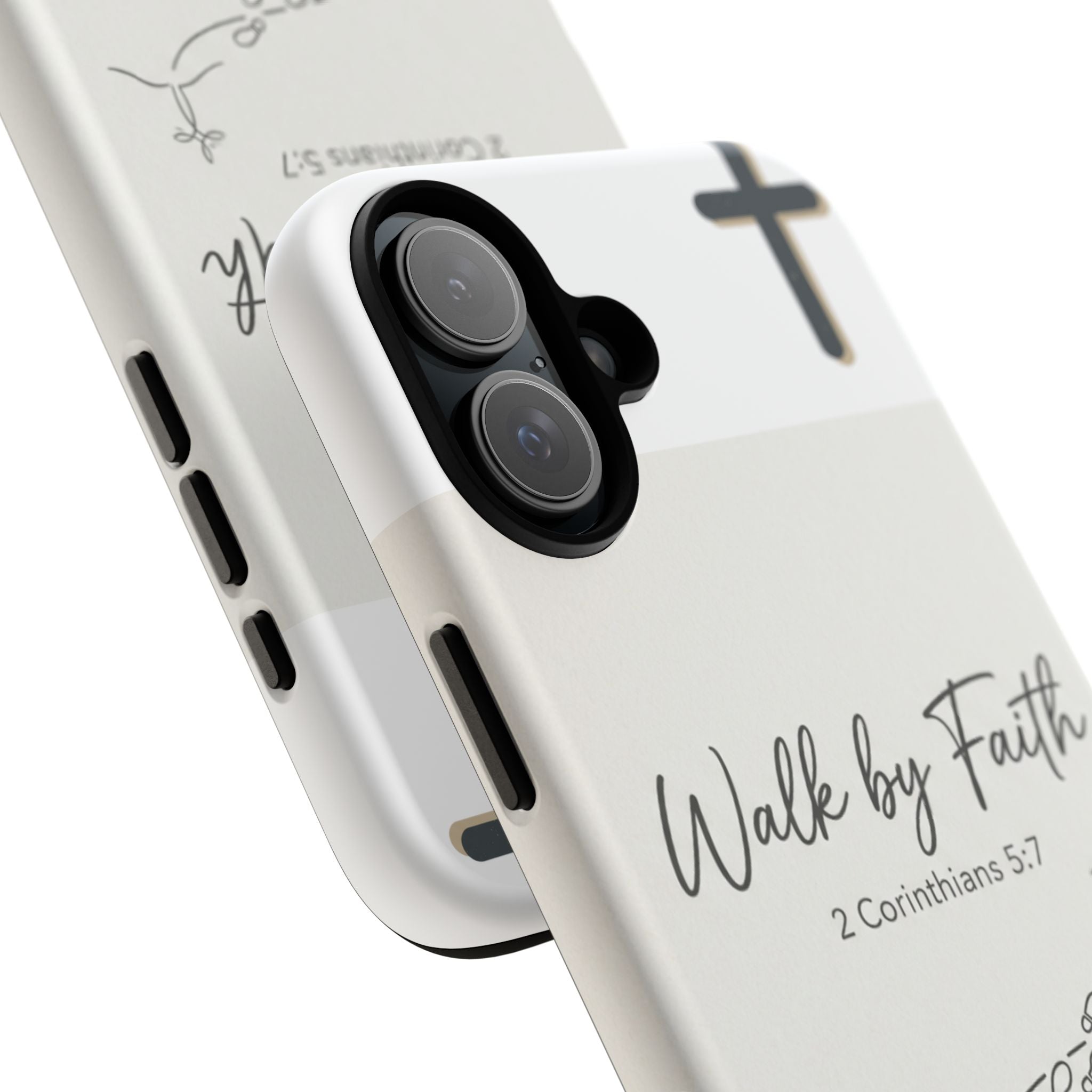 Christian Phone Case — "Walk by Faith" 2 Corinthians 5:7 Protective Tough Case