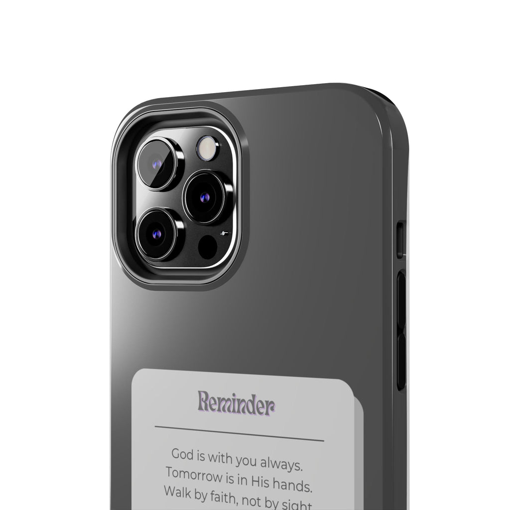 Christian Reminder Tough Phone Case — 2 Corinthians 5:7 Inspirational Bible Verse
