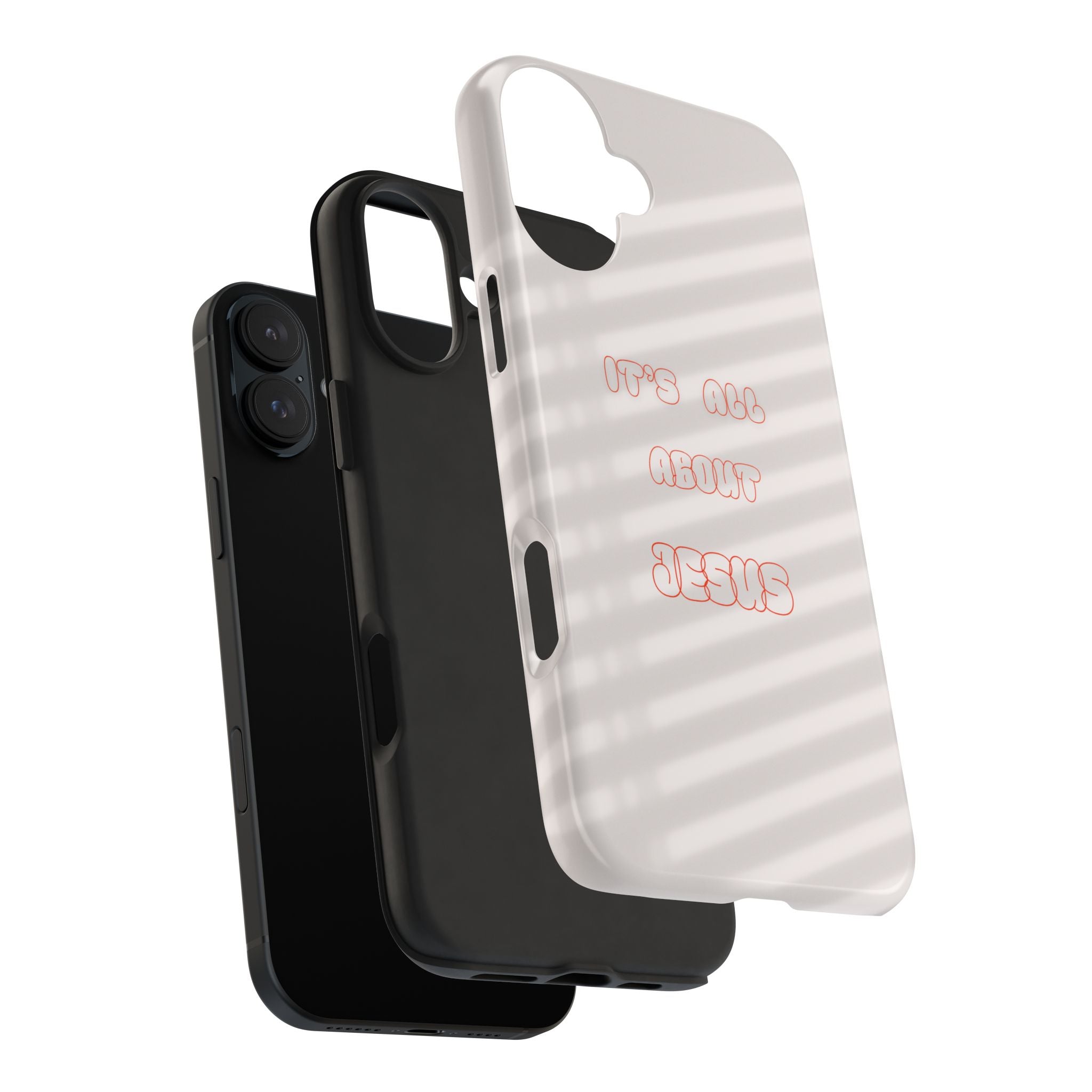 Tough Phone Case — "It's All About Jesus" Minimalist Christian Phone Cover