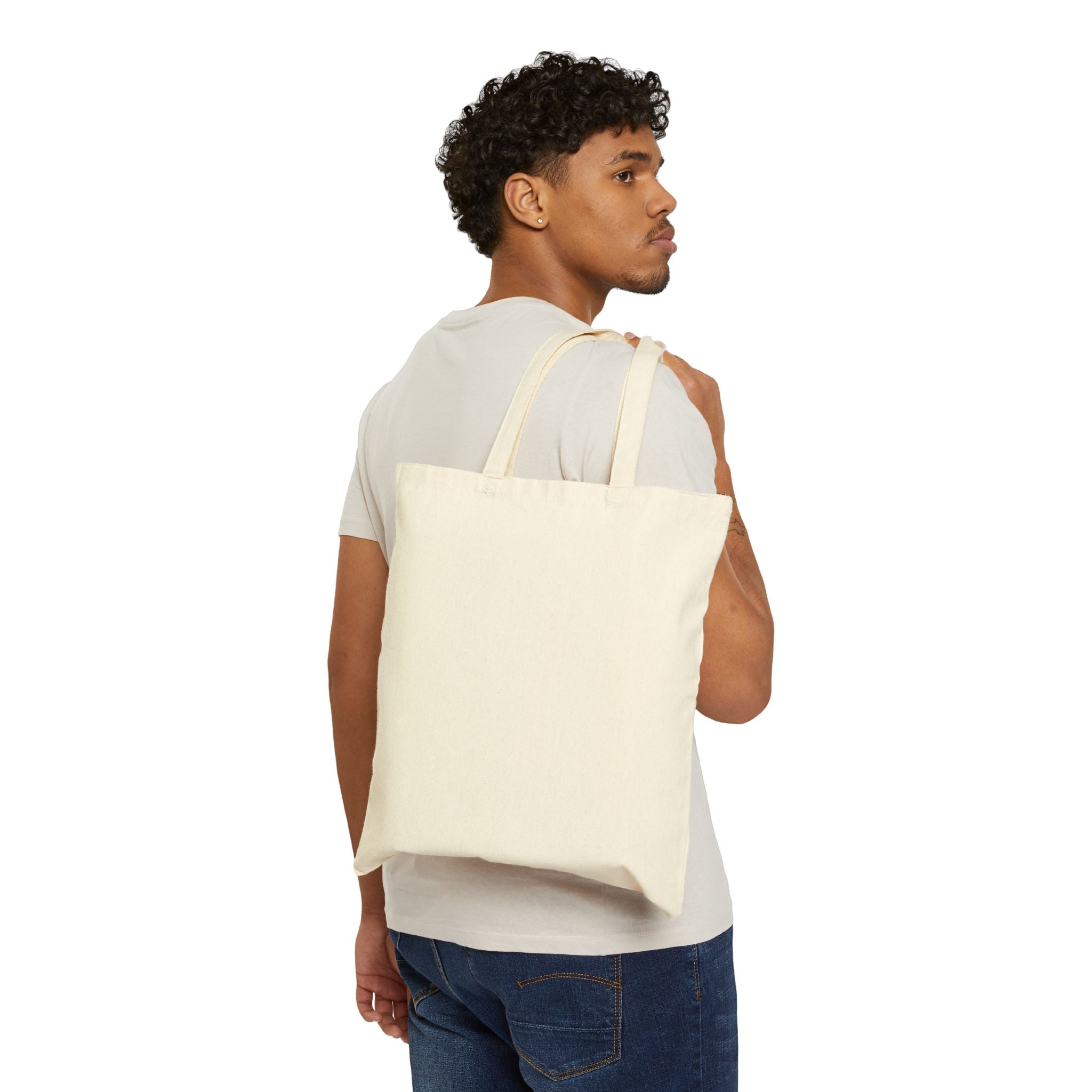 Tote Bag — "Pray. Trust. Let go. God is in control" Cloud Print