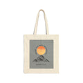 Canvas Tote Bag — 'Faith Can Move Mountains' Mountain Sunrise Bible Verse Tote (Matthew 17:20)
