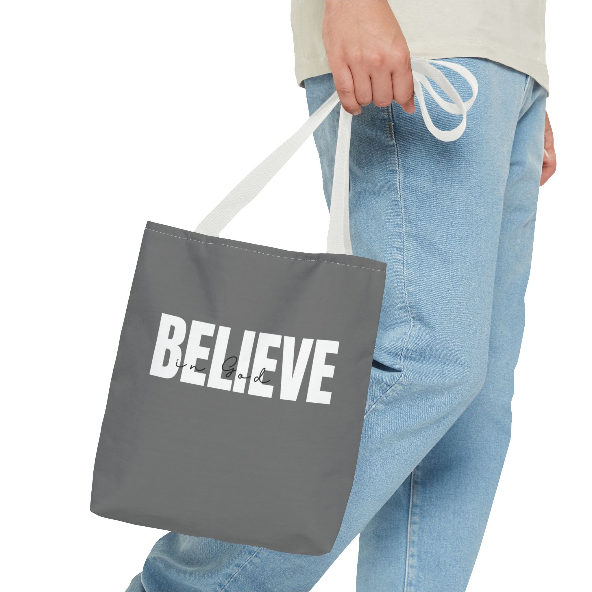 Believe Tote Bag — Inspirational 'BELIEVE' Canvas Tote for Everyday Use