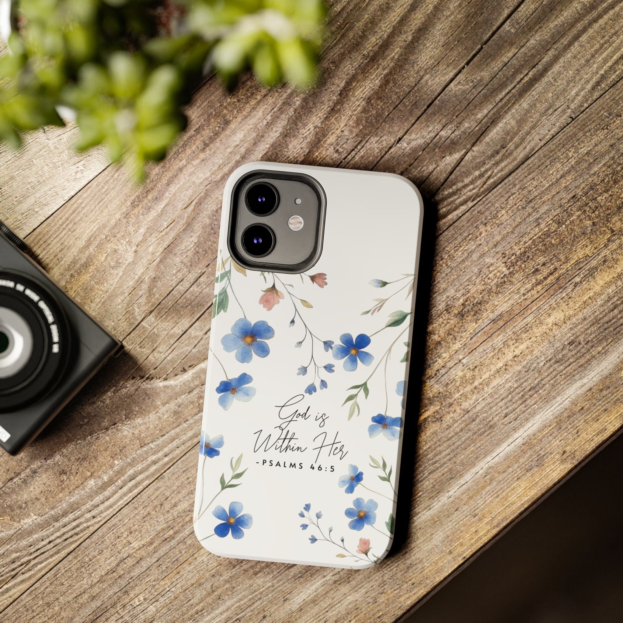 God Is Within Her floral phone case | Tough Phone Cases, Psalms 46:5 scripture