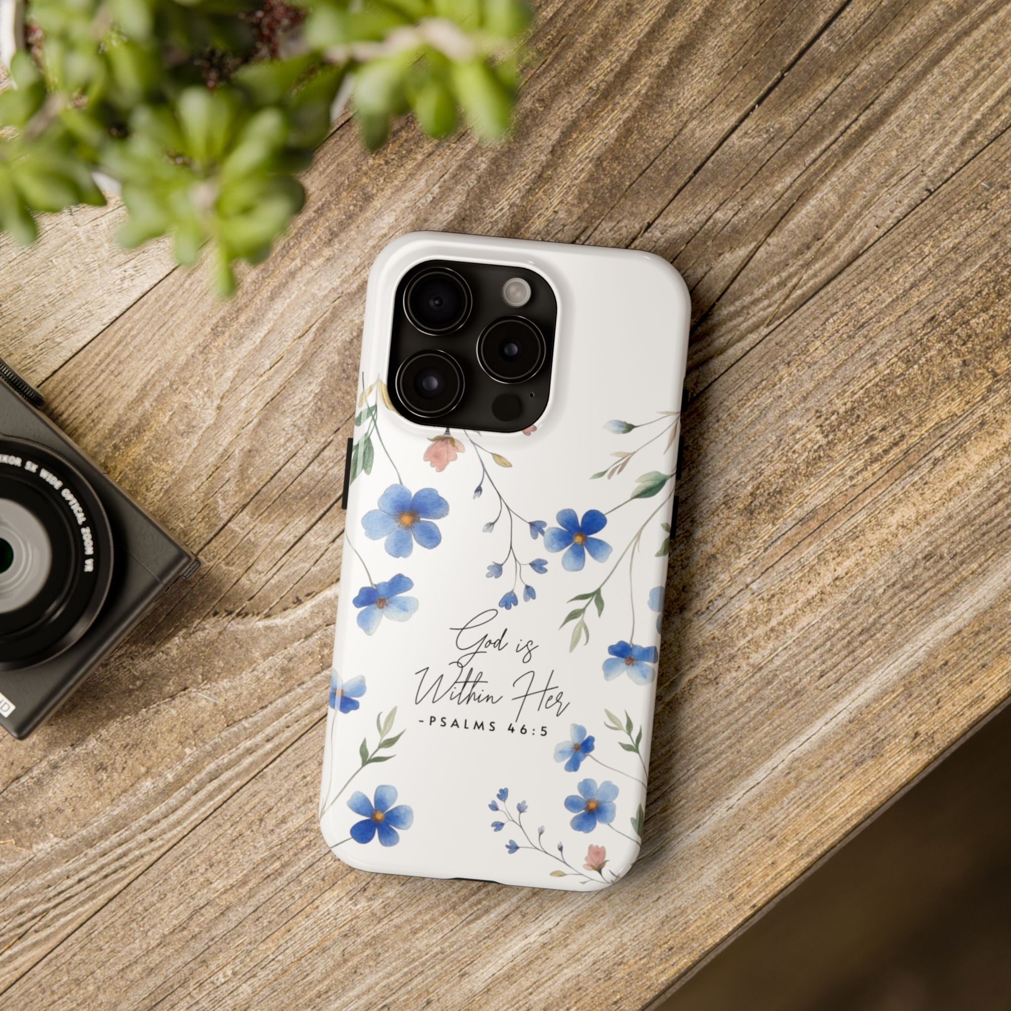 God Is Within Her floral phone case | Tough Phone Cases, Psalms 46:5 scripture