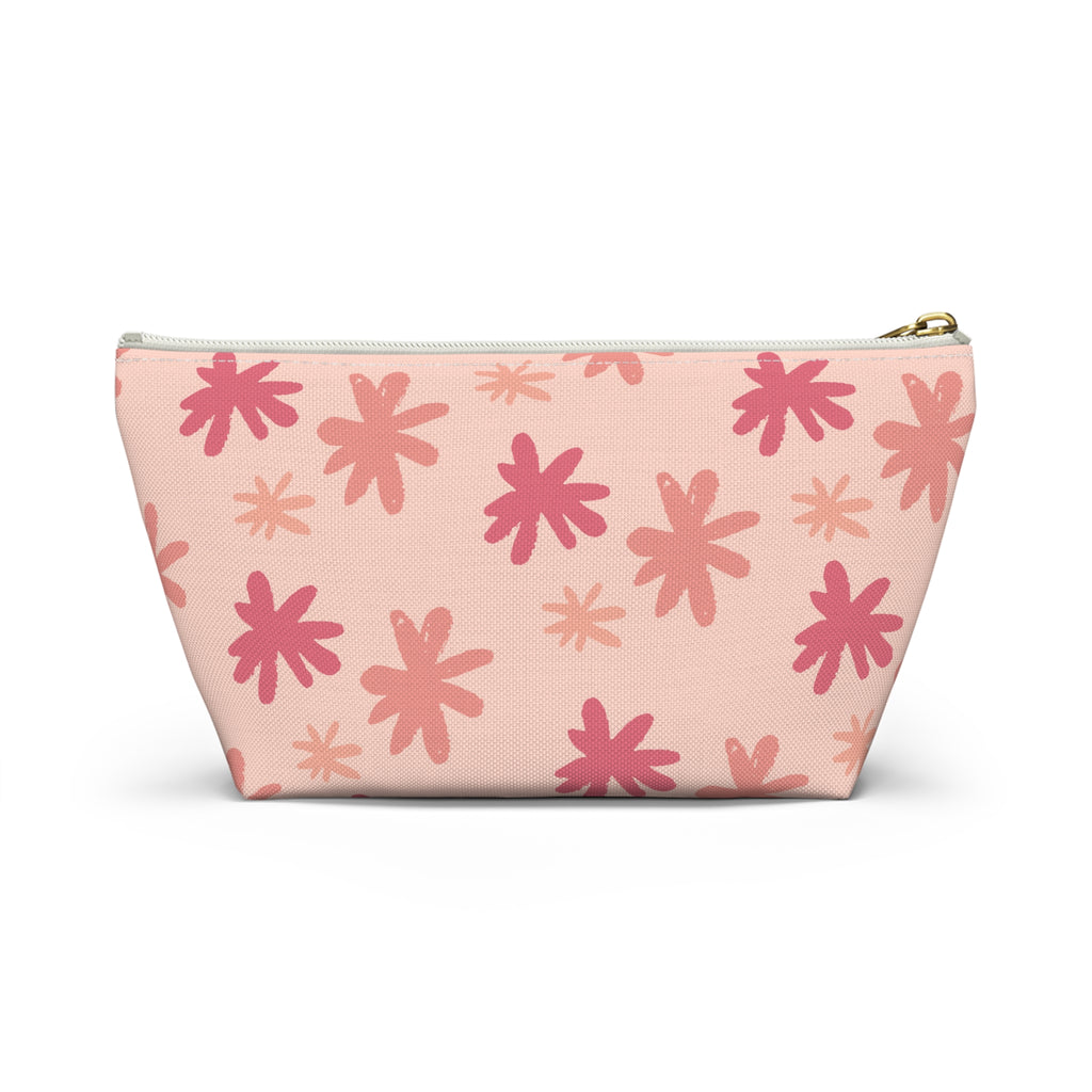 Blessed Heart Floral Accessory Pouch