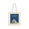 Tote Bag — "Pray. Trust. Let go. God is in control" Cloud Print
