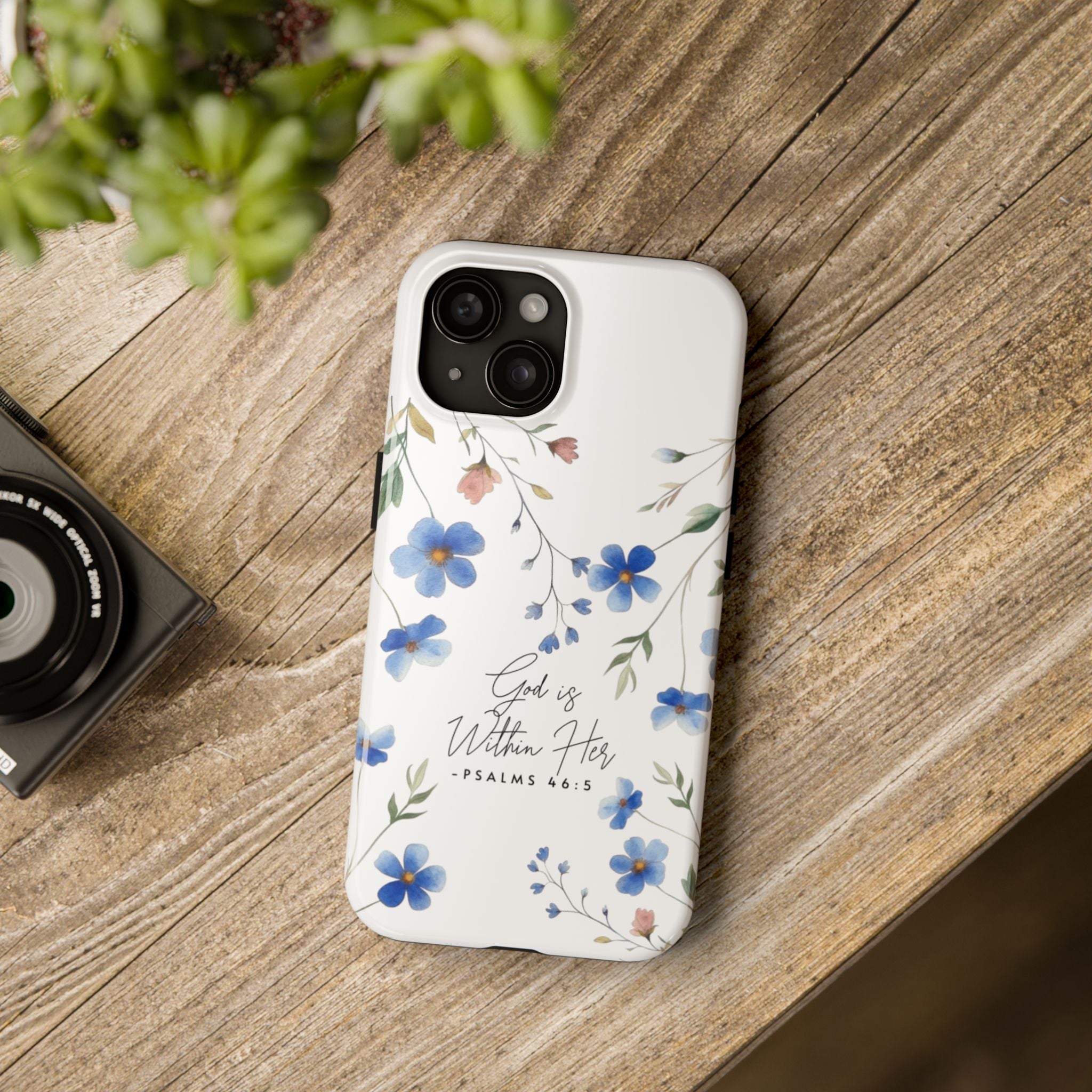 God Is Within Her floral phone case | Tough Phone Cases, Psalms 46:5 scripture