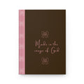 Hardcover Journal — "Made in the Image of God" Brown & Pink Inspirational Notebook