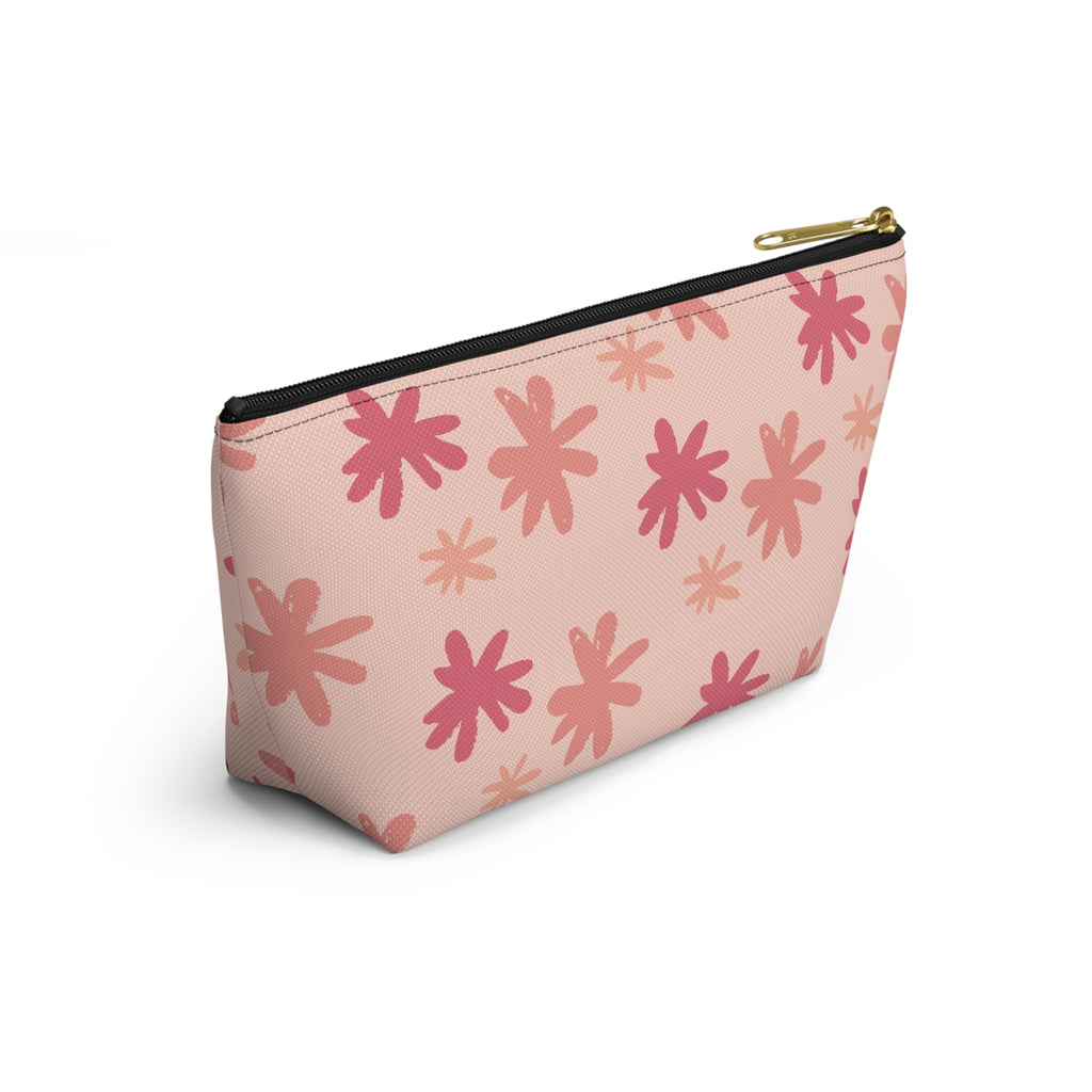 Blessed Heart Floral Accessory Pouch