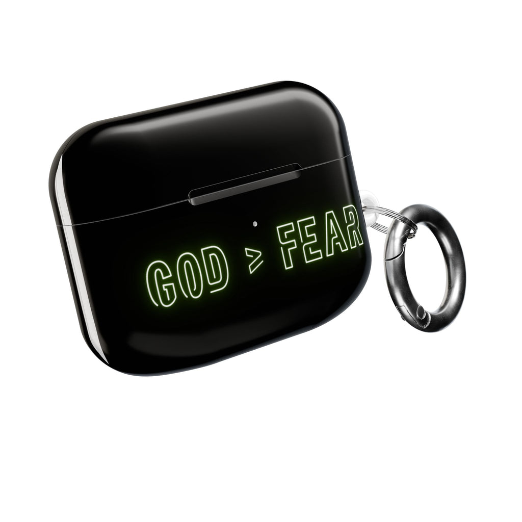 God > Fear AirPod Case – Neon Faith Protective Cover