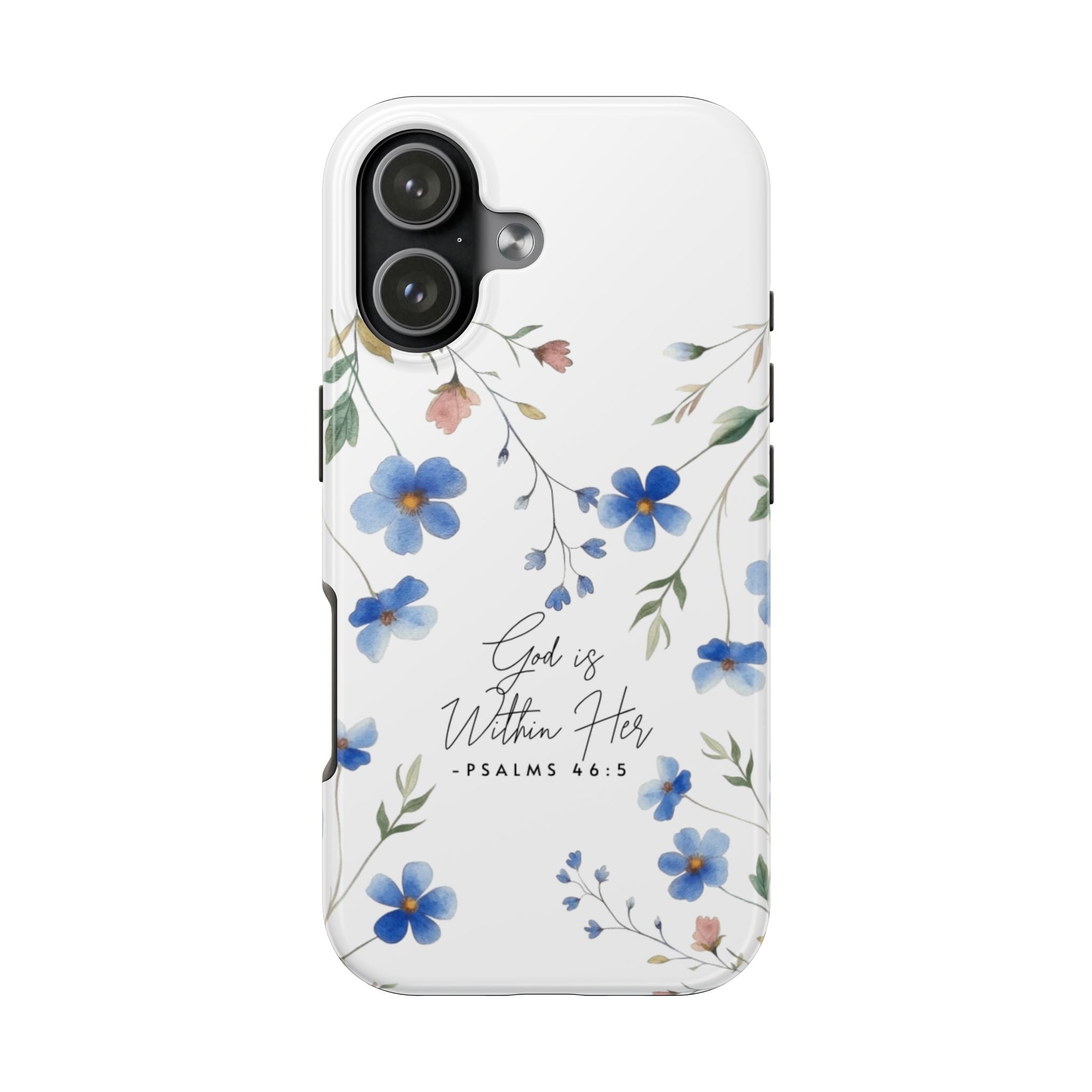 God Is Within Her floral phone case | Tough Phone Cases, Psalms 46:5 scripture
