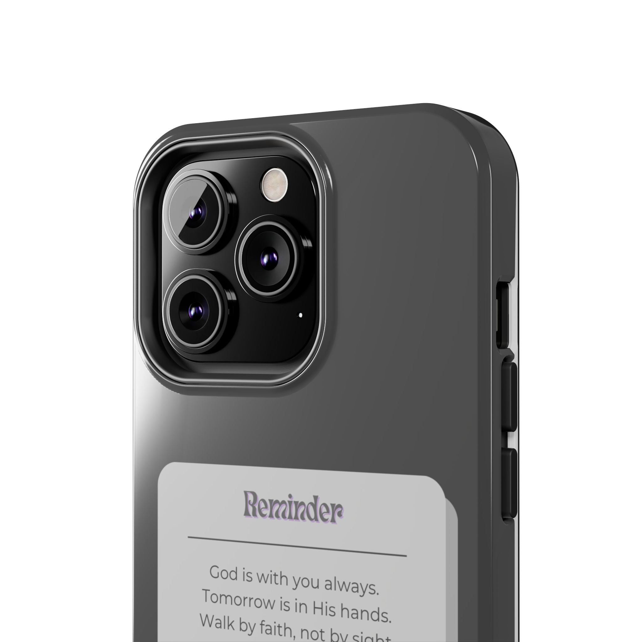 Christian Reminder Tough Phone Case — 2 Corinthians 5:7 Inspirational Bible Verse