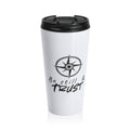 Travel Mug — Compass Design “Be Still & Trust” Stainless Steel Tumbler