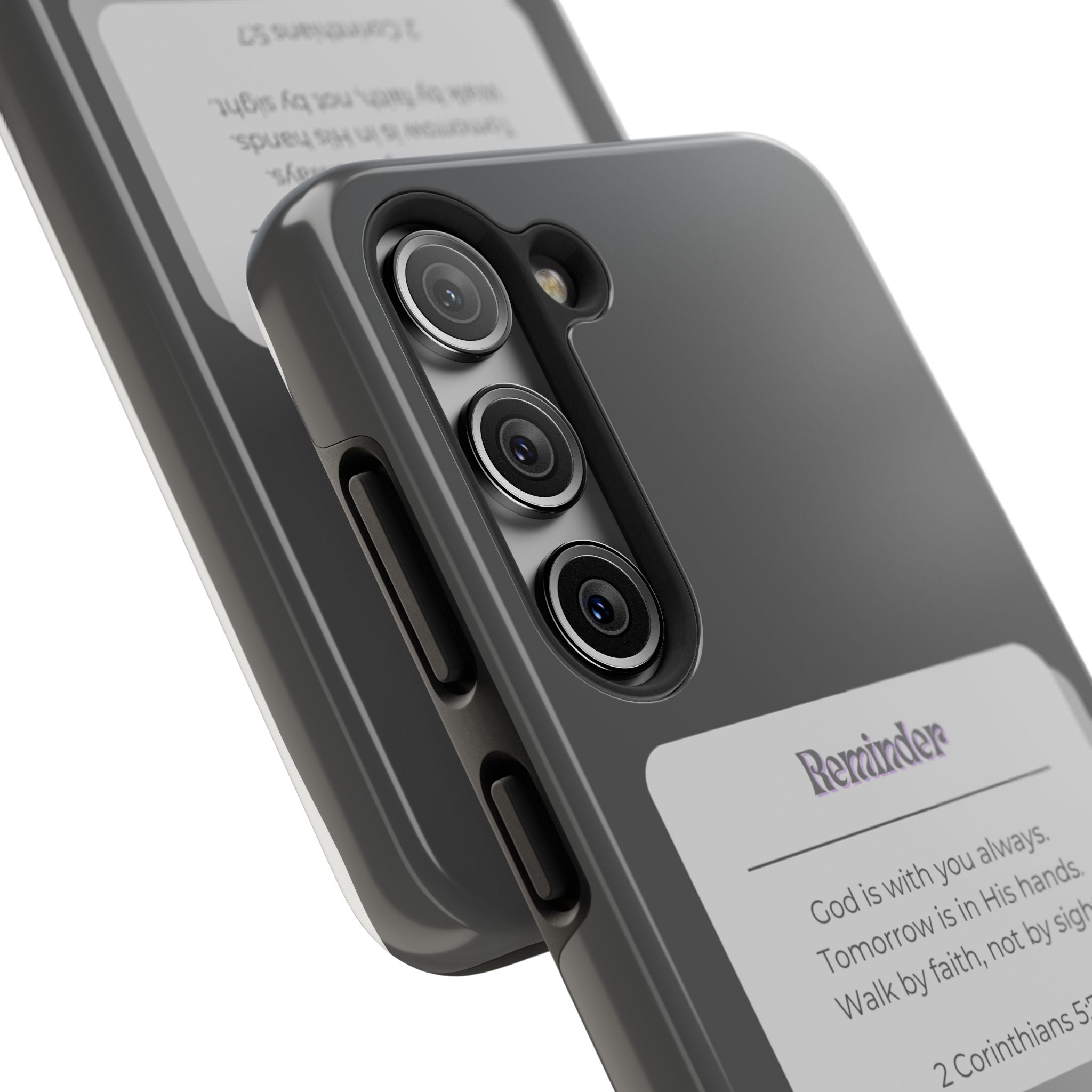 Christian Reminder Tough Phone Case — 2 Corinthians 5:7 Inspirational Bible Verse