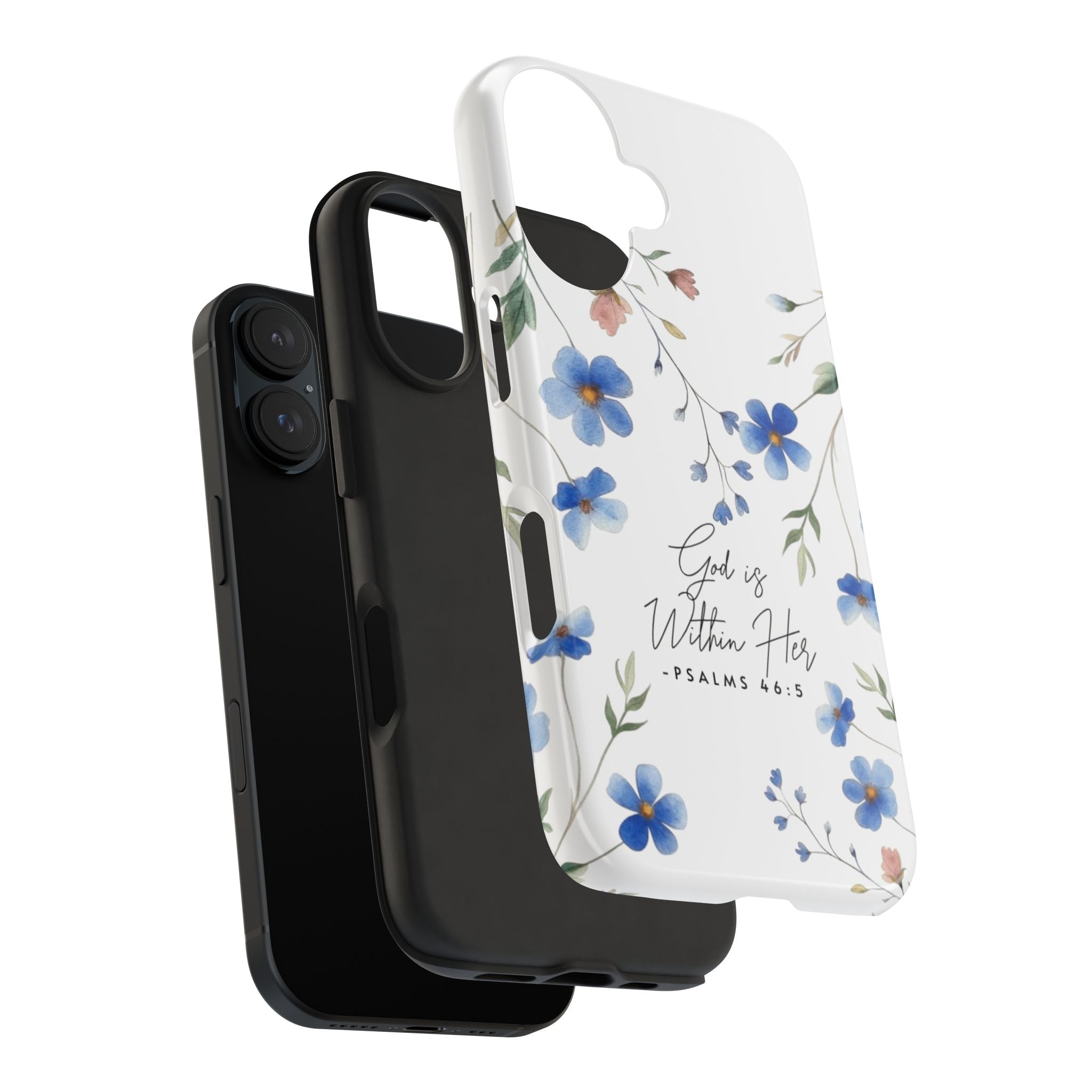 God Is Within Her floral phone case | Tough Phone Cases, Psalms 46:5 scripture